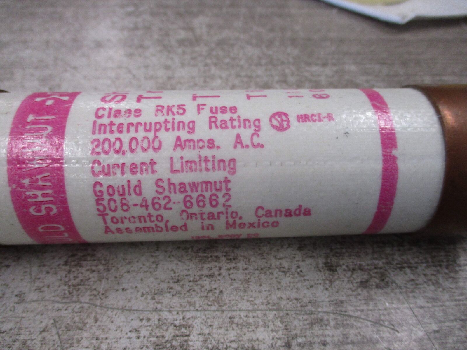 Gould Shawmut Tri-Onic Fuse TRS110R 110A 600V Used