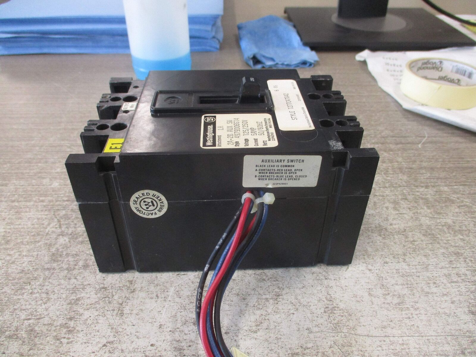 Westinghouse Circuit Breaker 1277C47G42 150A 3P *Missing (1) Terminal Screw* Use