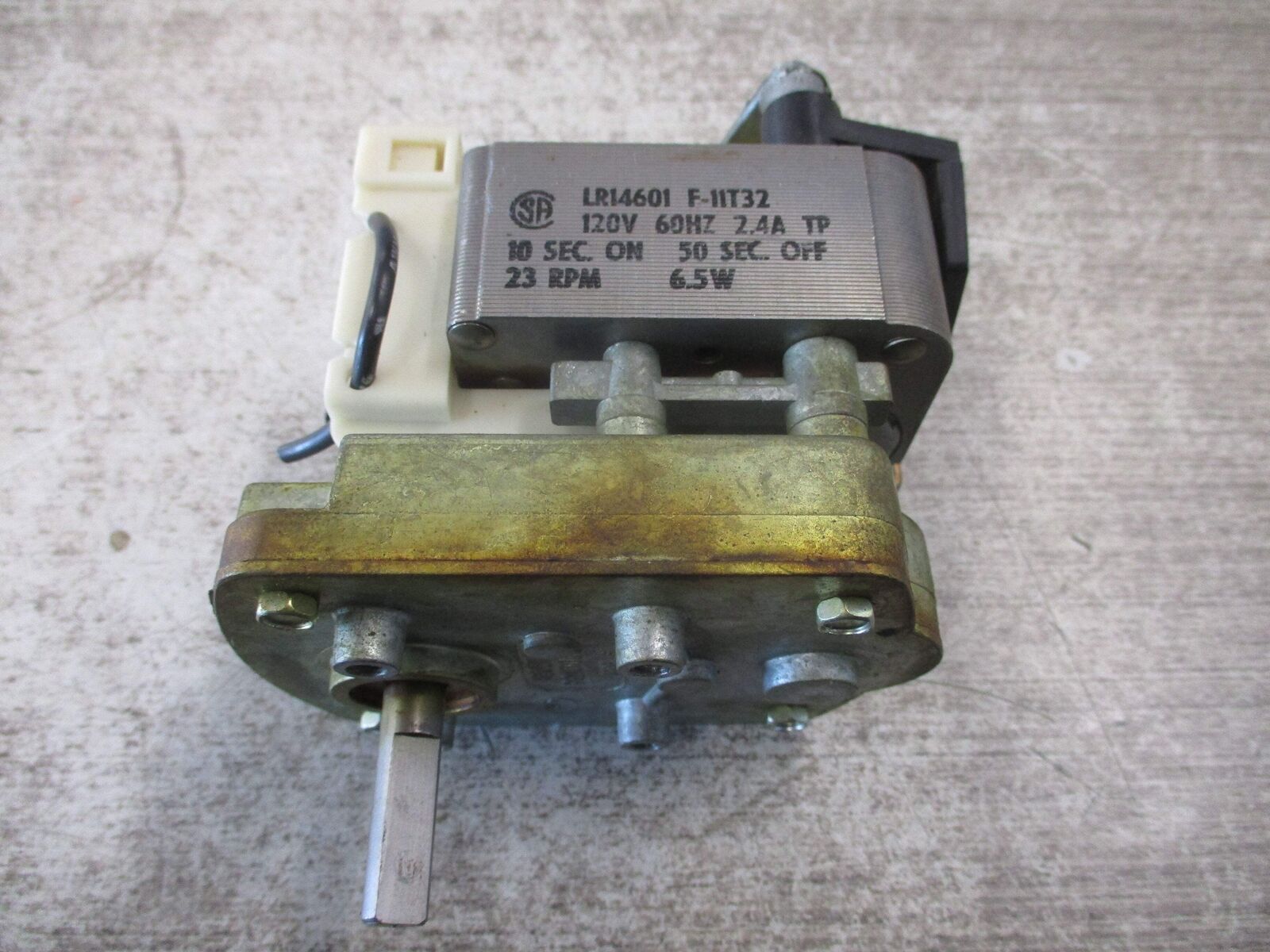 Shamrock Timing Relay LR14601 F-11T32 120V 60Hz 2.4A 10 Sec. ON 50 Sec. OFF Used