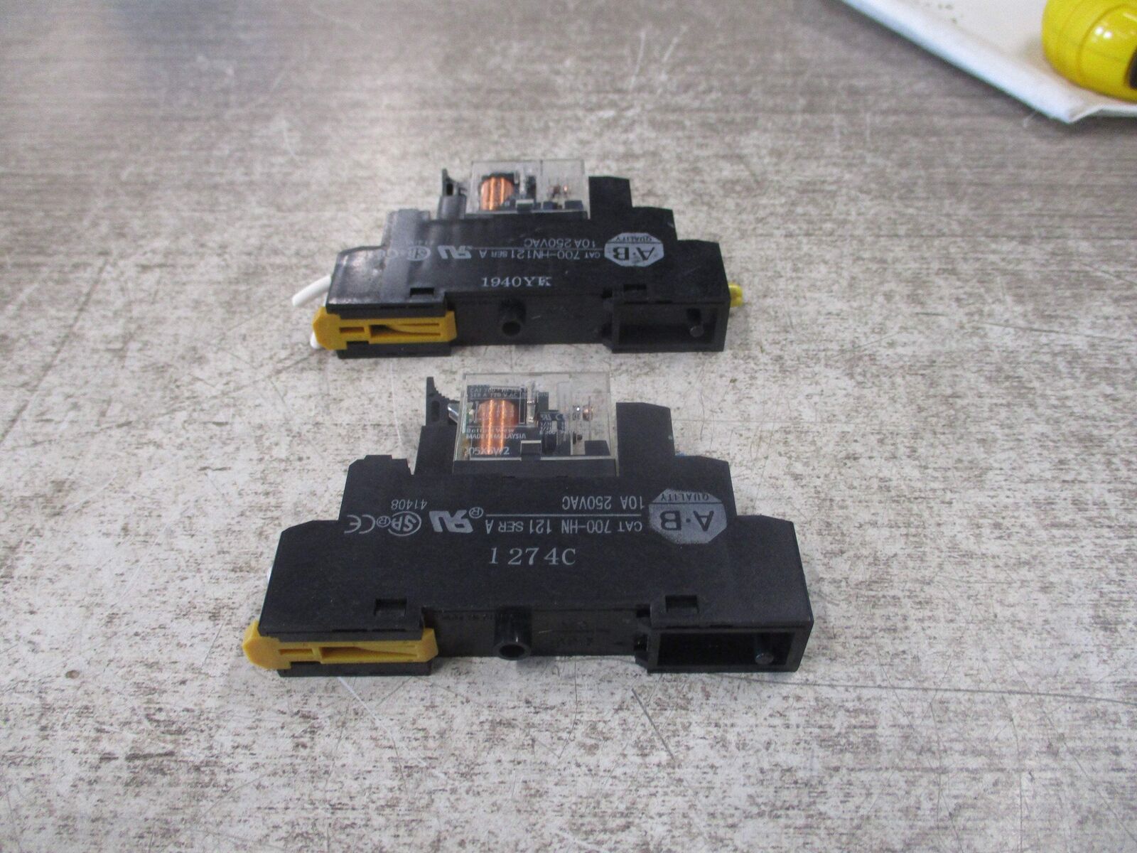 Allen-Bradley Relay 700-HK36A1 Ser. A 120V Coil w/ Base *Lot of 2* Used