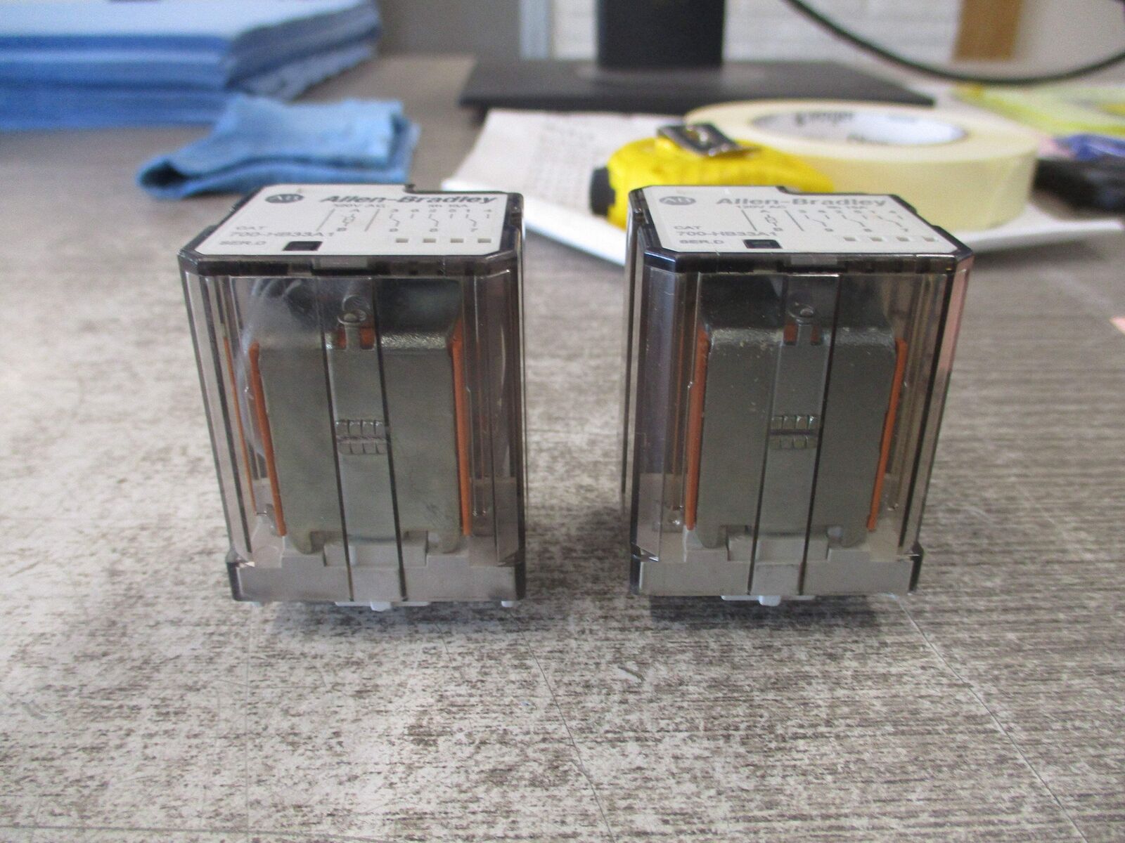 Allen-Bradley relay 700-HB33A1 Ser. D 120V *Lot of 2* Used