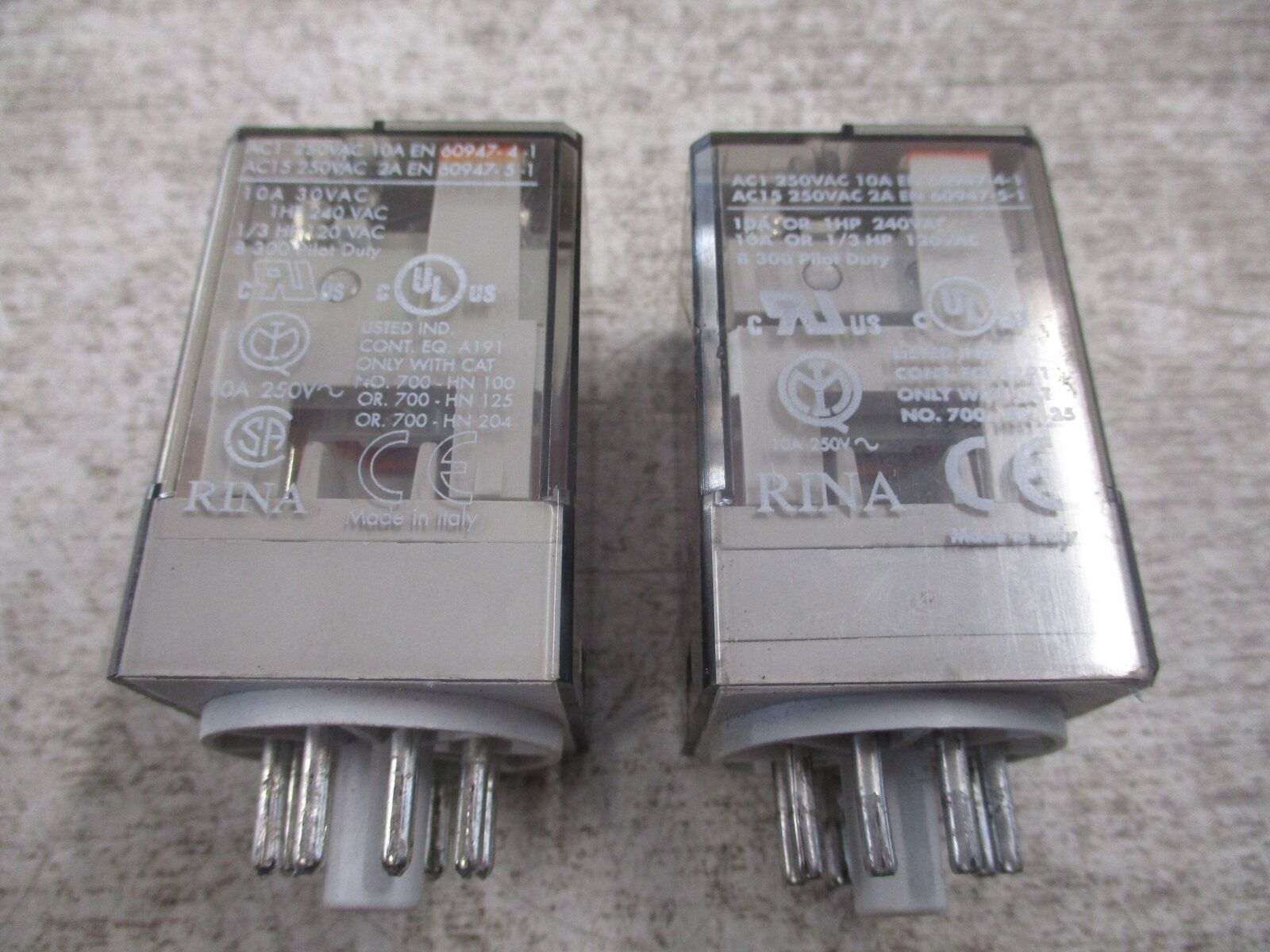 Allen-Bradley Relay 700-HA32A1 Ser. D 120V *Lot of 2* Used