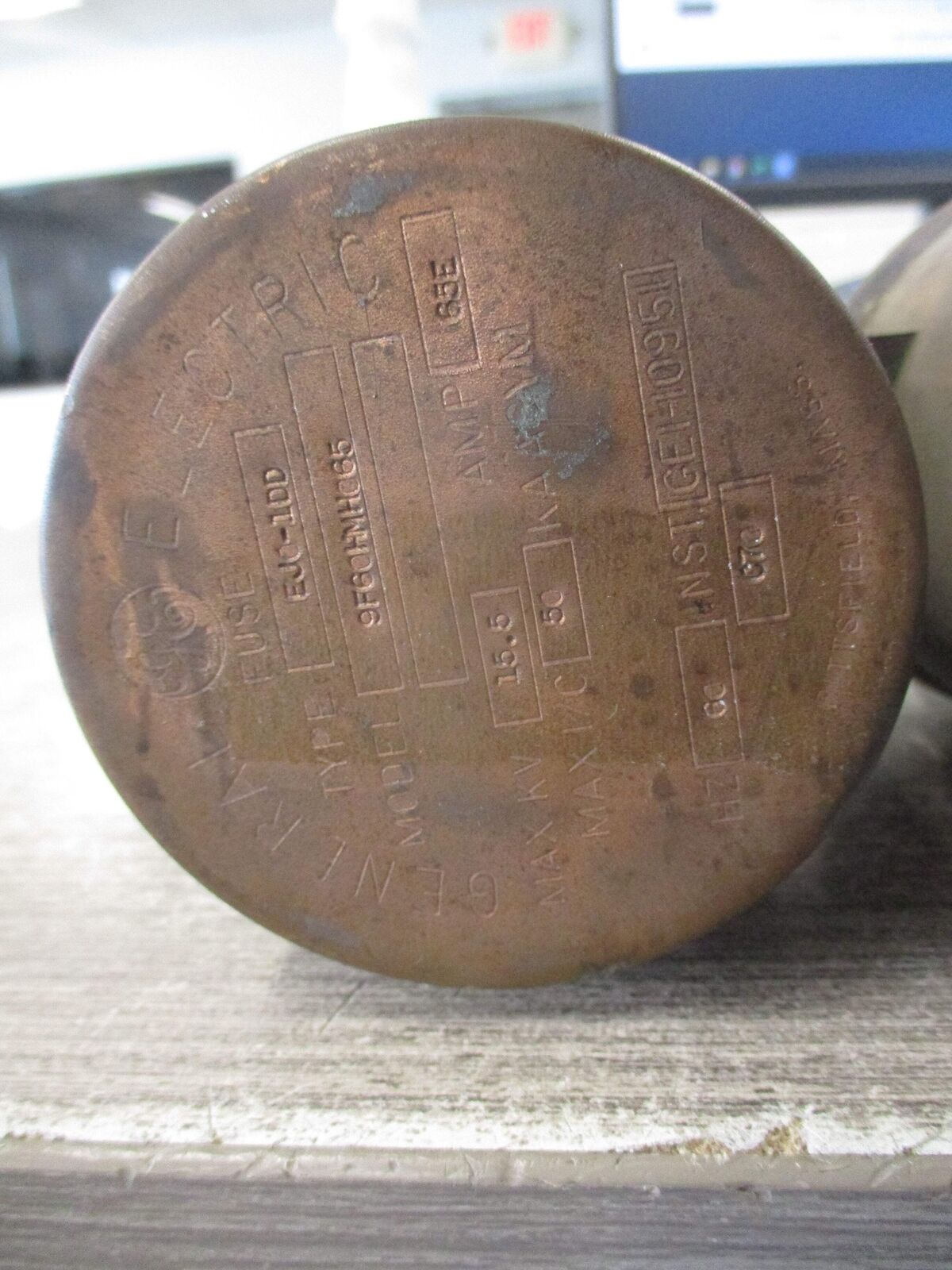 GE Type EJO-1DD Fuse 9F60HMH065 65E 15.5kV Used