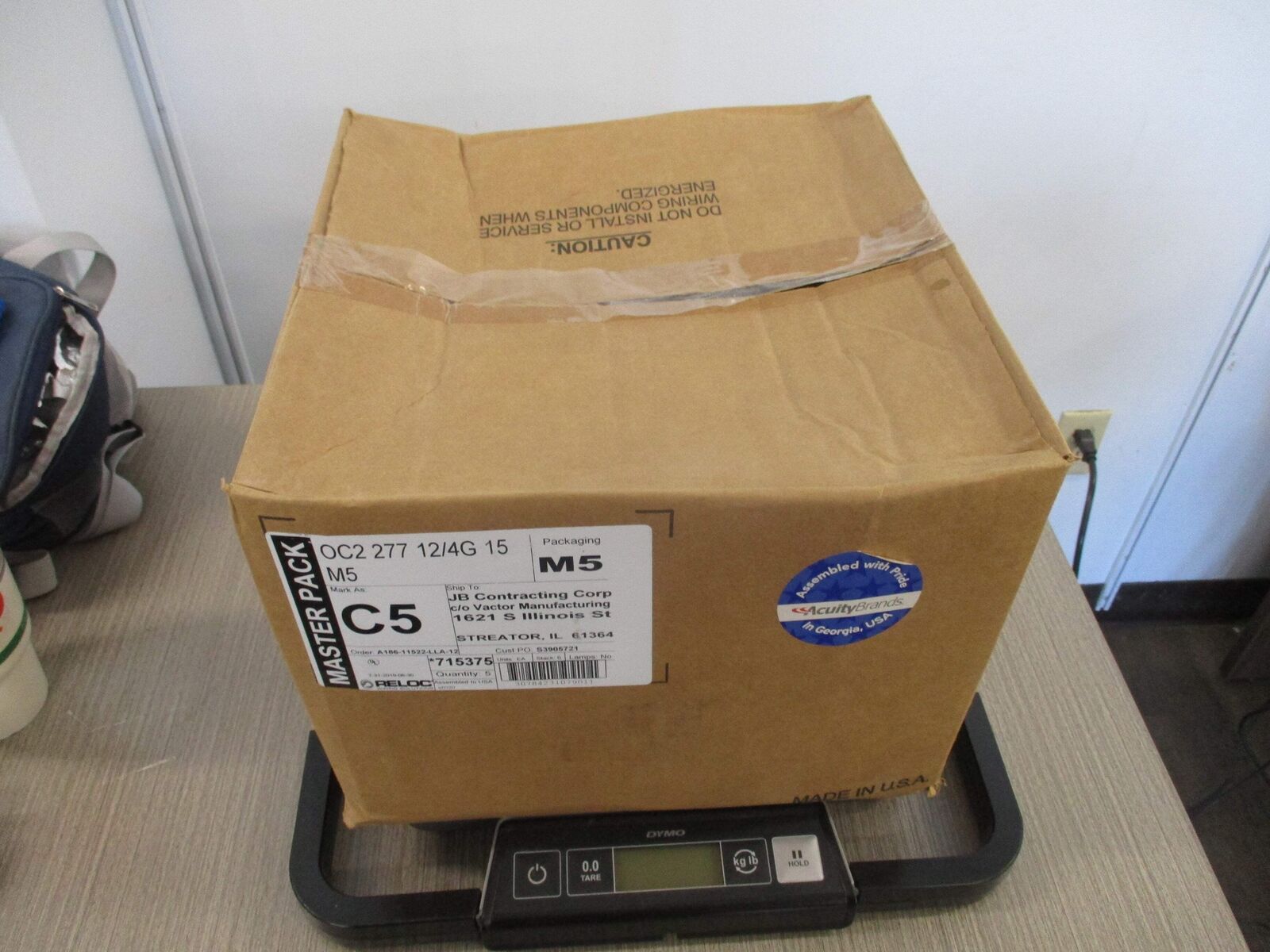 Reloc Onepass Cable 715375 OC2 277 12/4G 15 M5 277V Length: 15FT *Box of 5* New