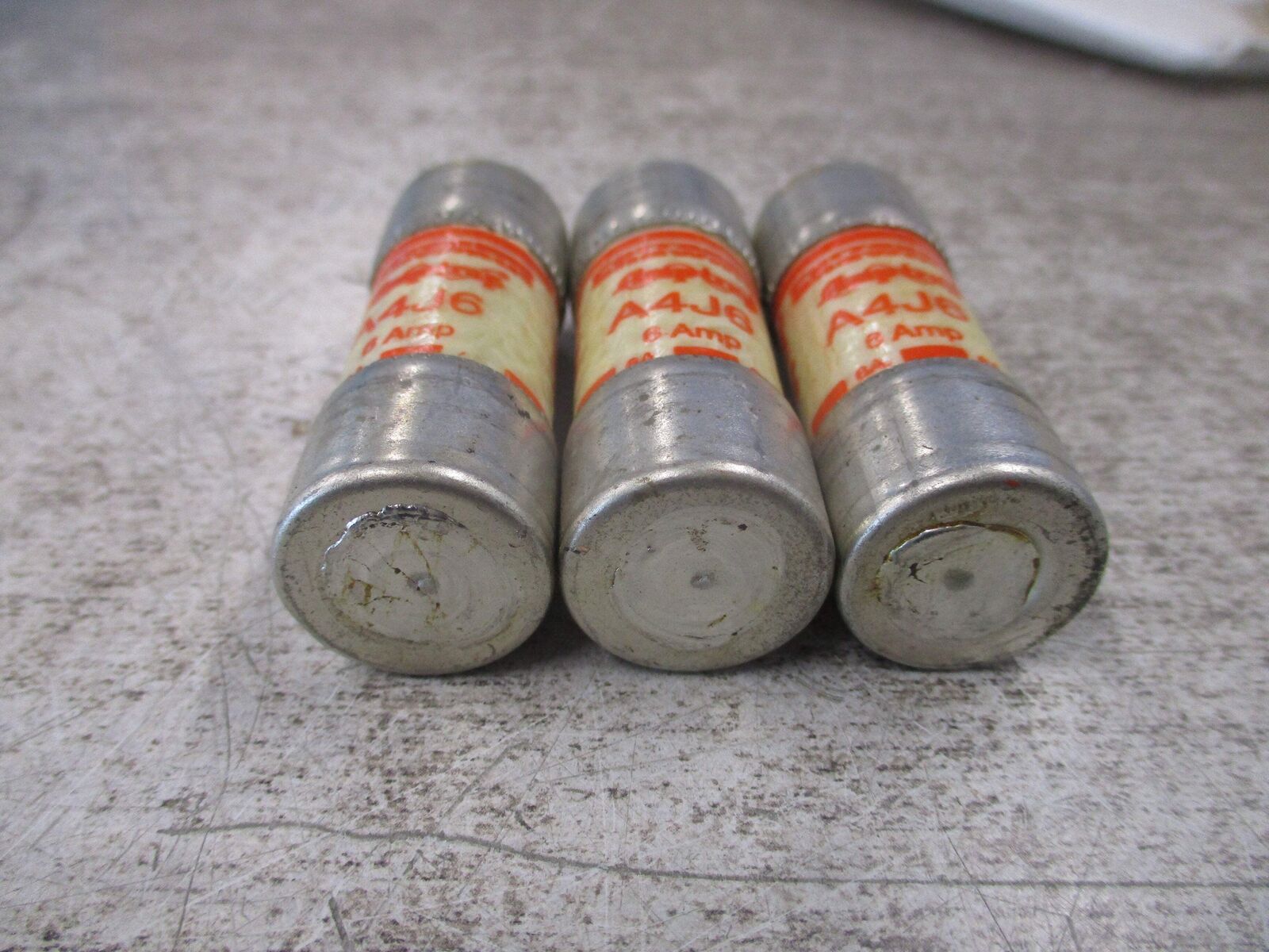 Ferraz Shawmut Amp-Trap Fuse A4J6 600V 6A *Lot of 3* Used