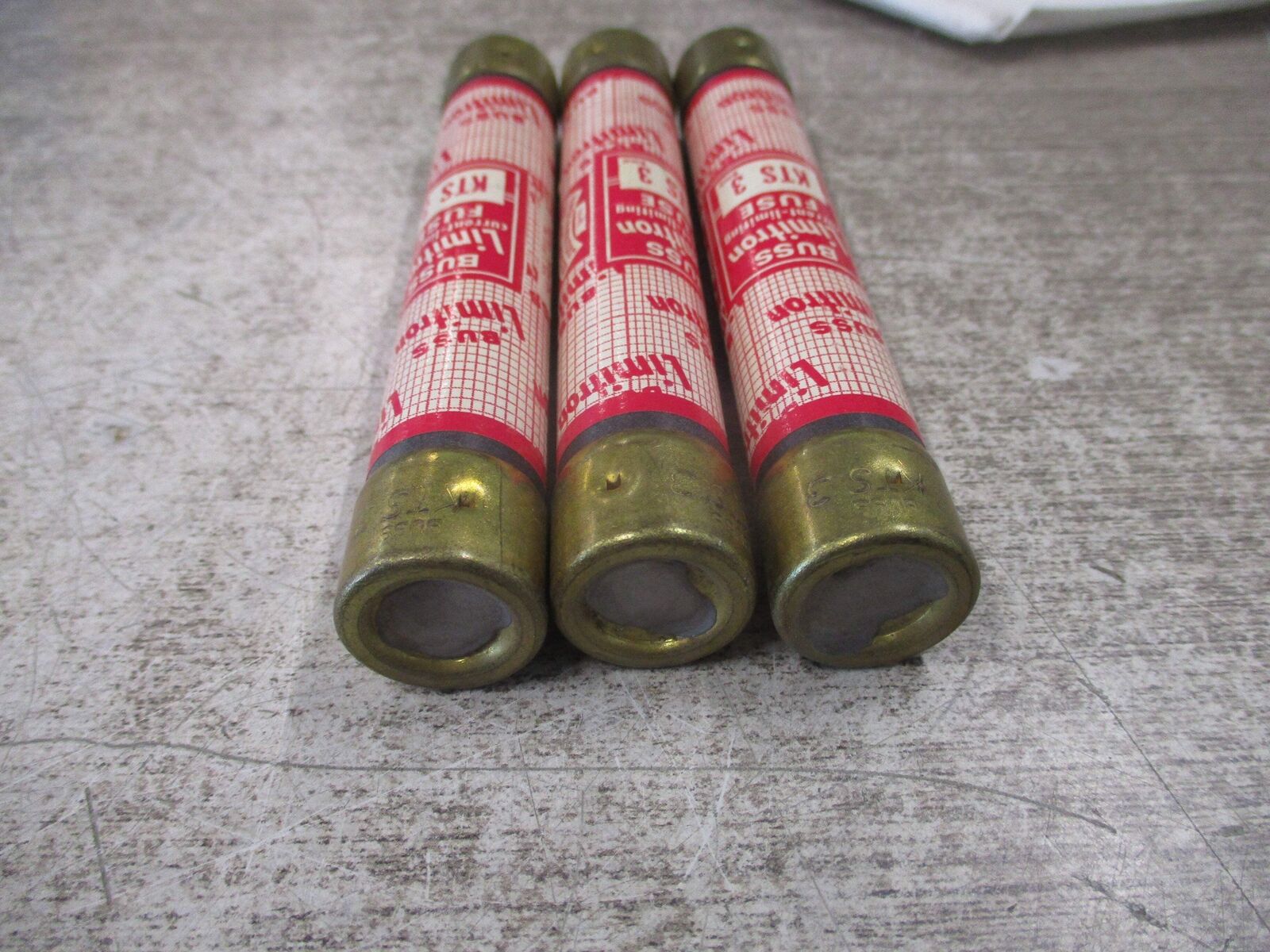 Buss Limitron Fuse KTS 3 600V 3A *Lot of 3* Used