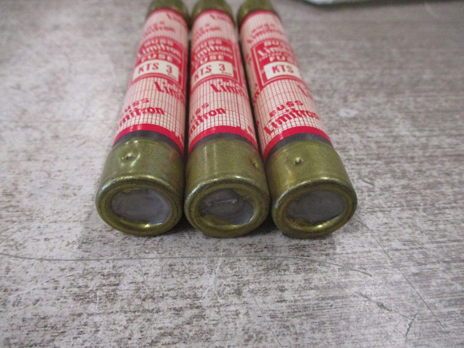 Buss Limitron Fuse KTS 3 600V 3A *Lot of 3* Used