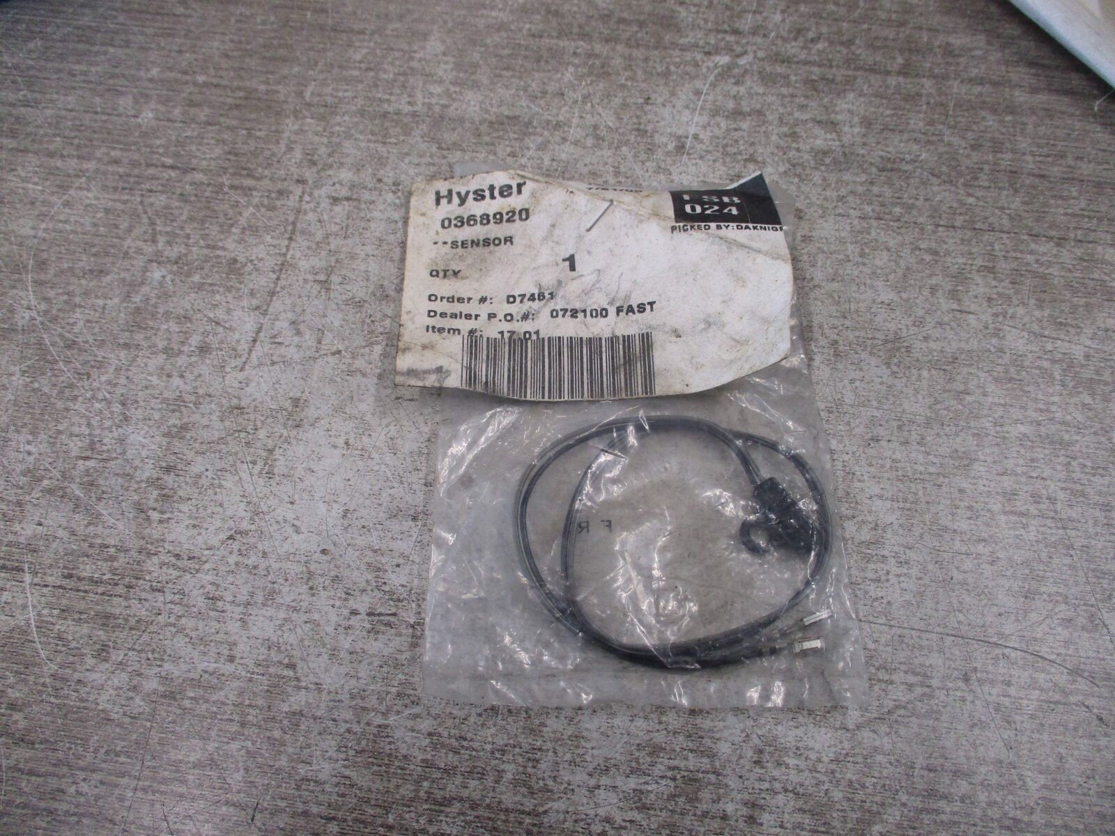 Hyster Sensor 0368920 *No Box* New Surplus