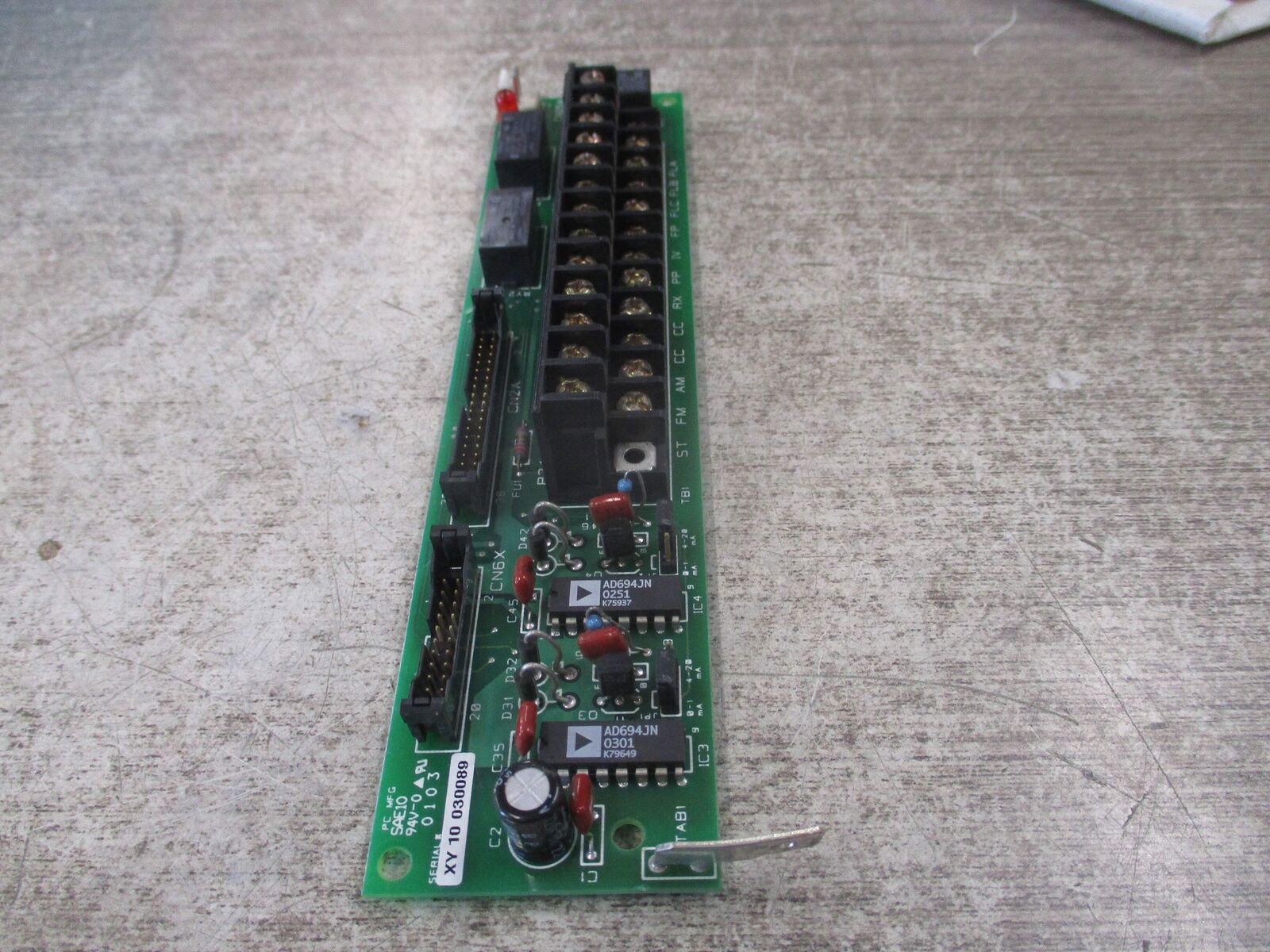 Toshiba Terminal Board 41578A Rev. J Used