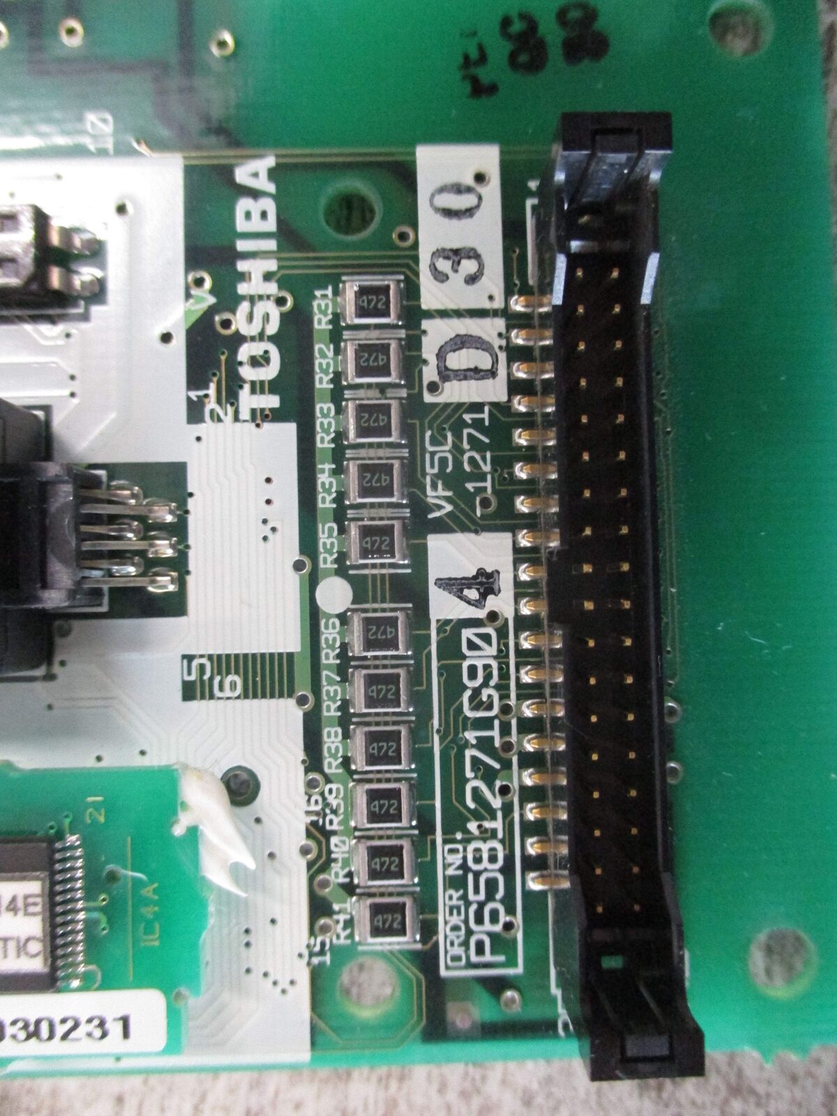 Toshiba VF5C-1271 D30 Board P58127G904 Used