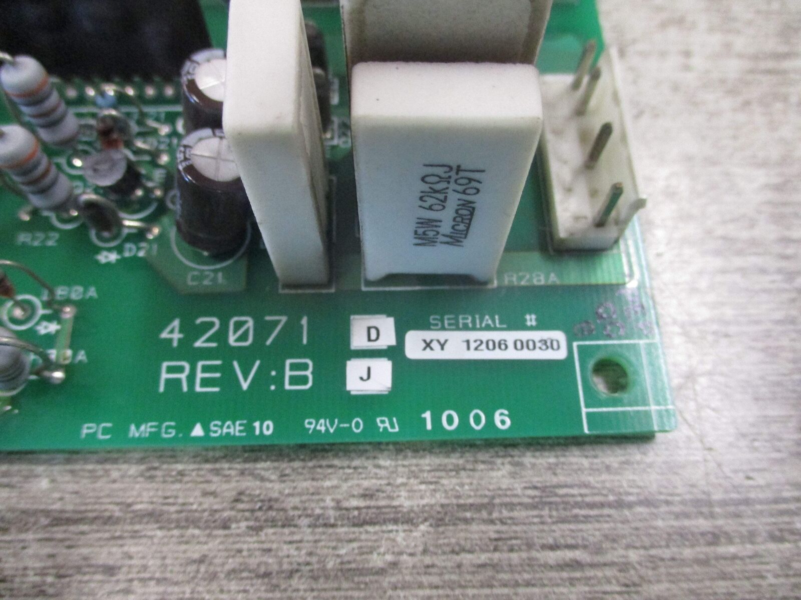 Toshiba Gate Driver Board 42071 D Rev. B J Used