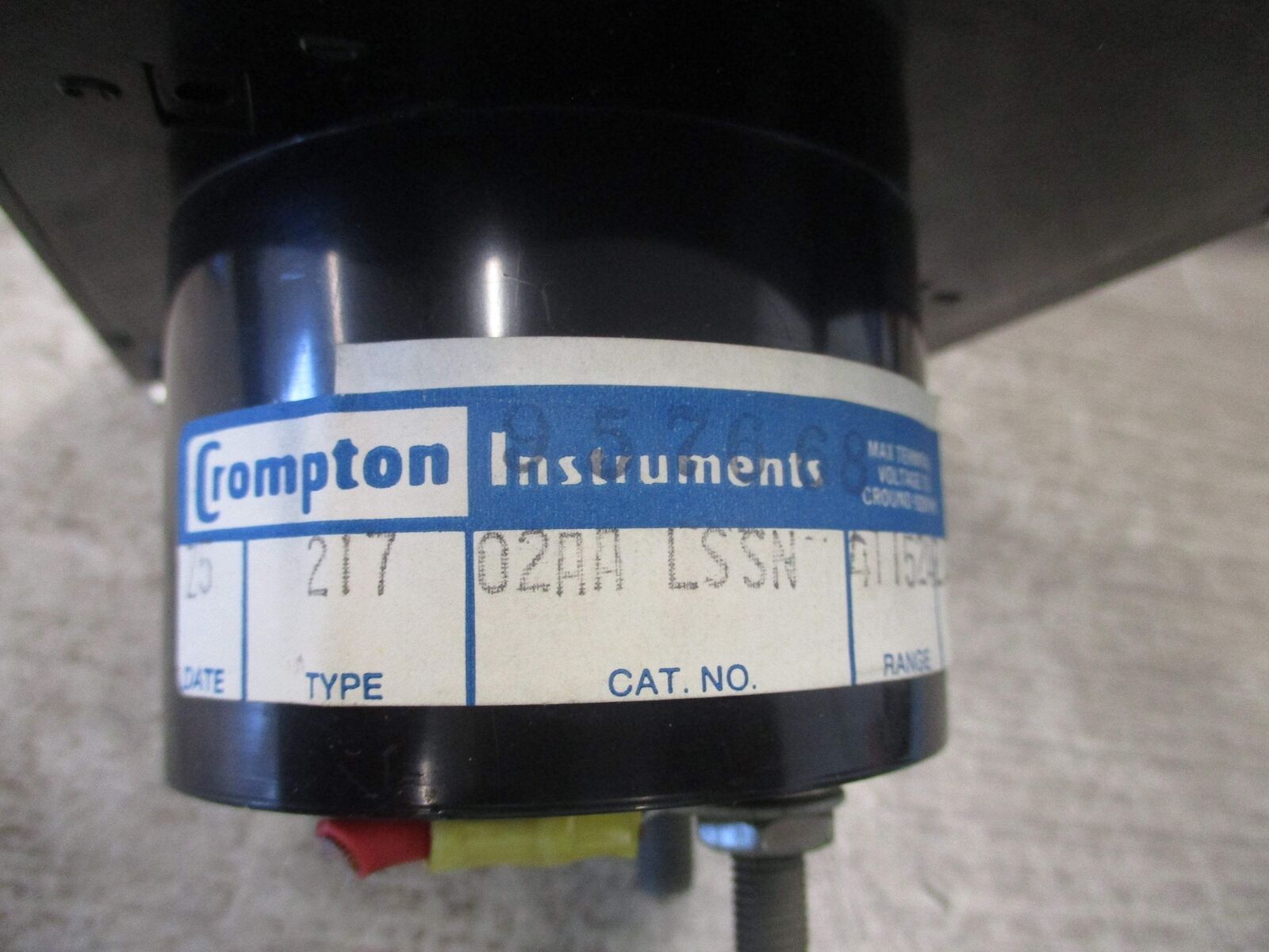Crompton AC Ammeter 02AA LSSN Range: 0-800A Used