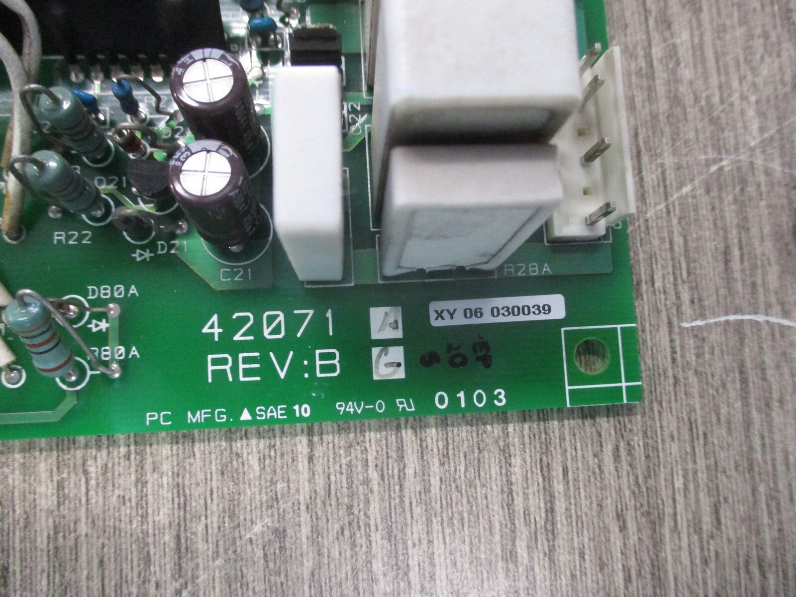 Toshiba Gate Driver Board 42071 A Rev. B G Used