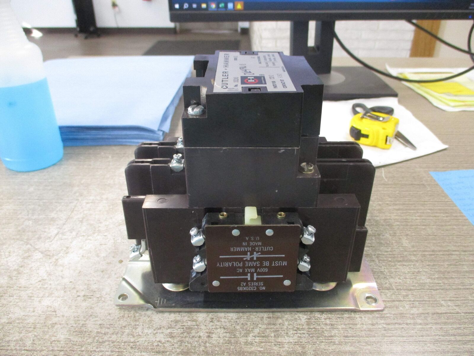 Cutler-Hammer Contactor C832JN3 Ser. B1 120V Coil 120A 600V 3P Used