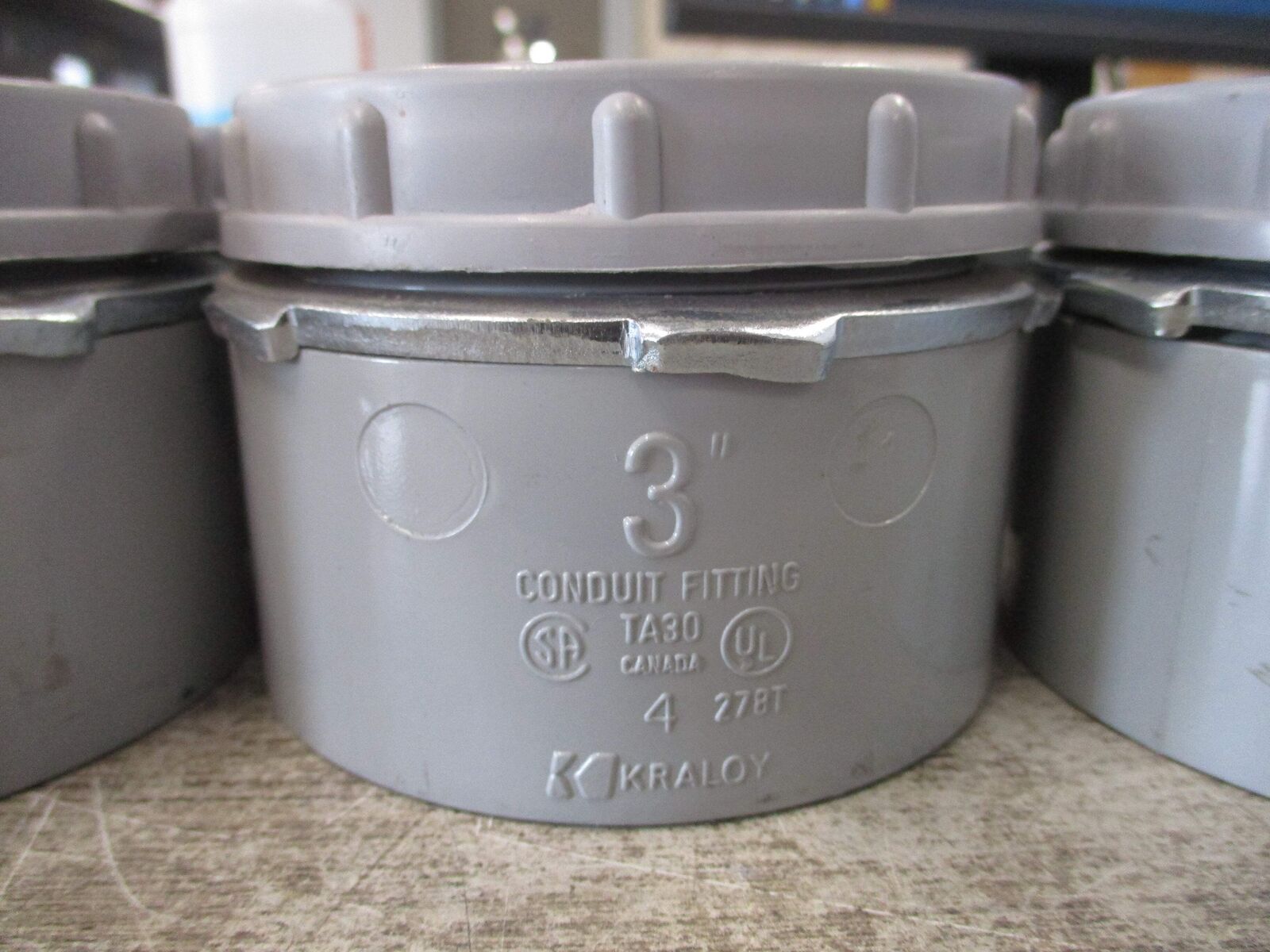 Kraloy Conduit Fitting TA30 Size: 3" *Lot of 6* *No Box* New Surplus