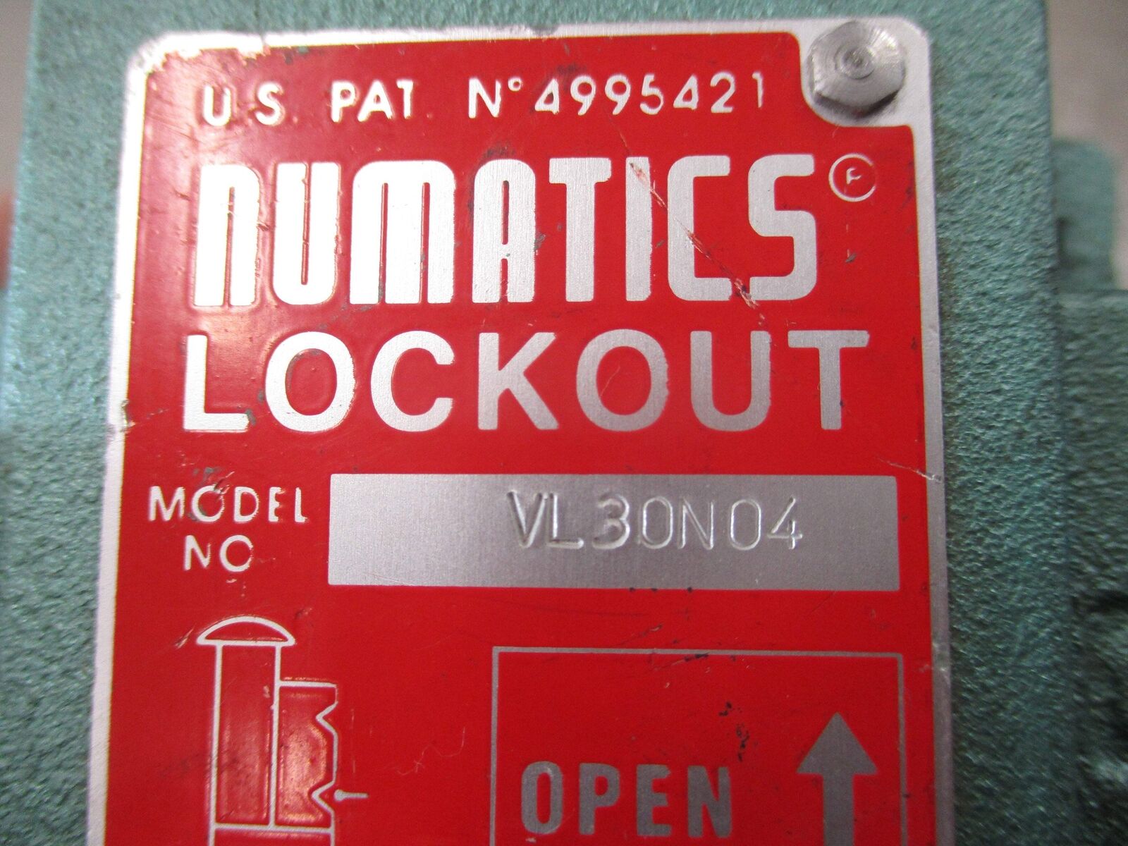 Numatic Lockout Valve VL30N04 150 PSIG Used