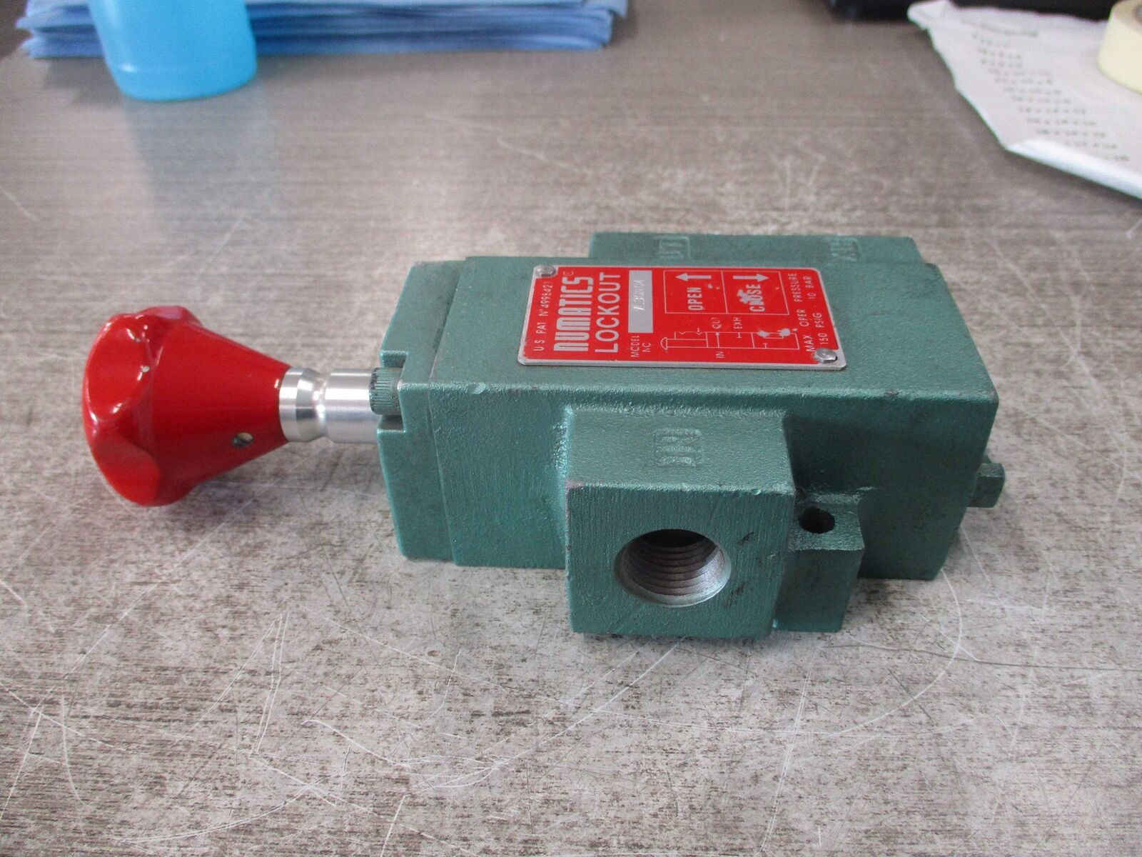 Numatic Lockout Valve VL30N04 150 PSIG Used