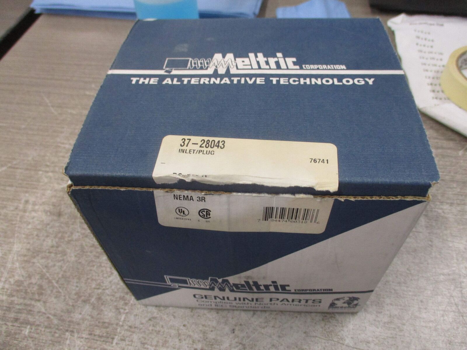 Meltric DS Inlet/Plug 37-28043 200A Nema 3R New Surplus