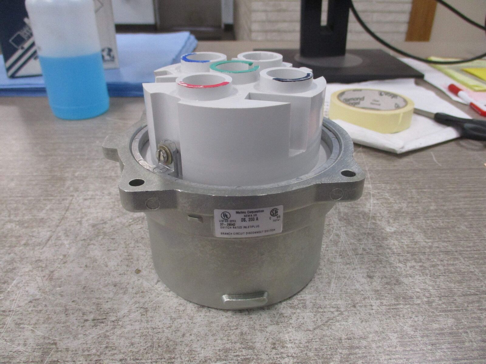 Meltric DS Inlet/Plug 37-28043 200A Nema 3R New Surplus