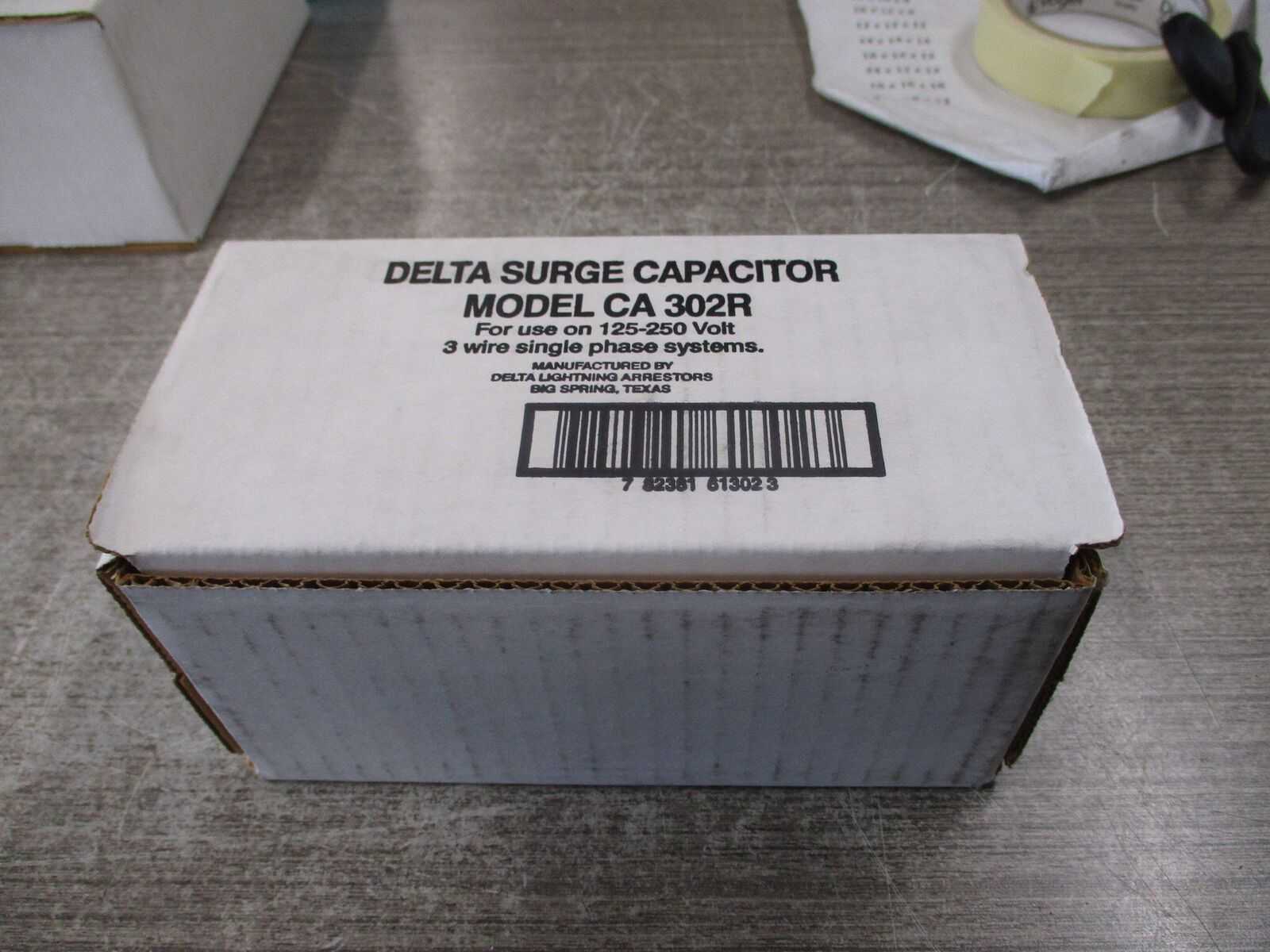 Delta Surge Capacitor CA 302R 125-250V 3W 1Ph New Surplus