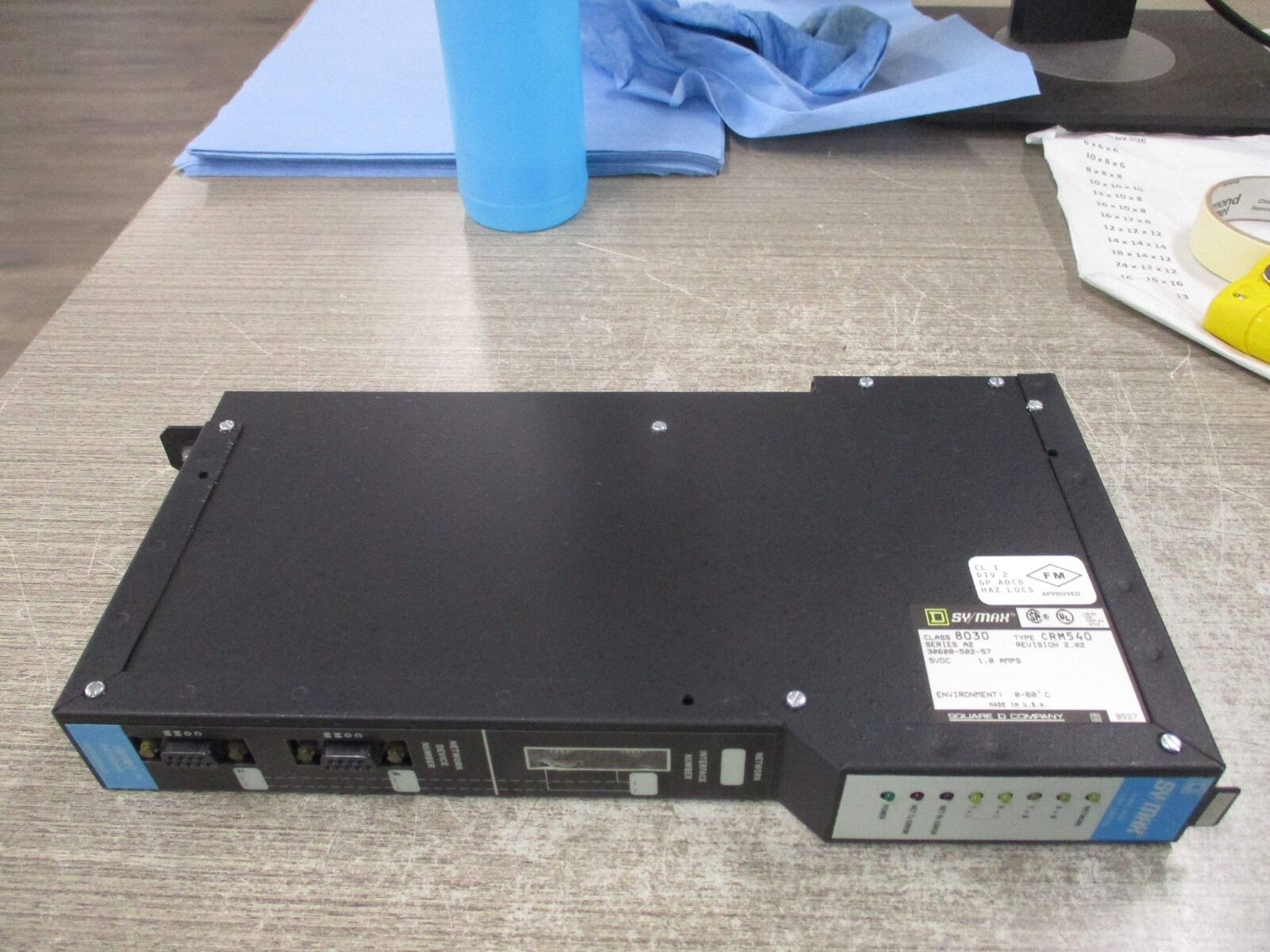 Square D Sy/Net Network Interface Module 8030 CRM-540 *Cracked Window* Used