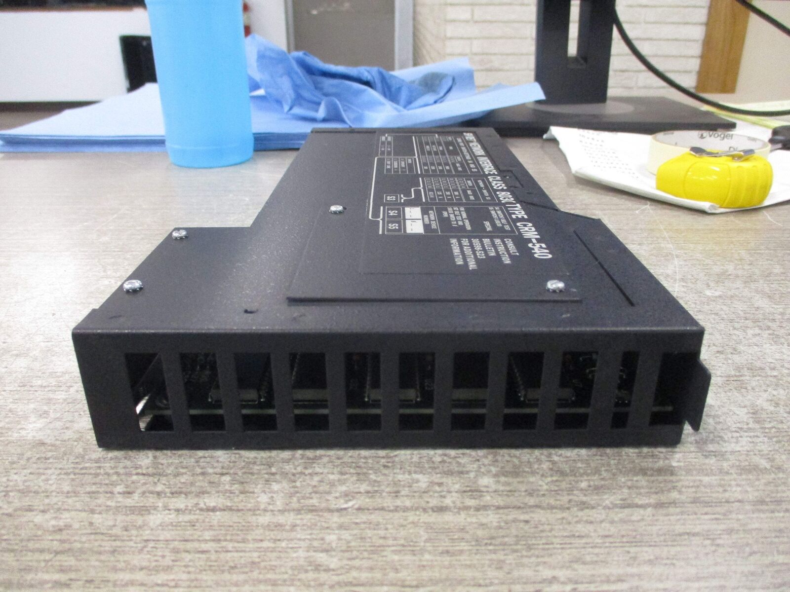 Square D Sy/Net Network Interface Module 8030 CRM-540 *Cracked Window* Used