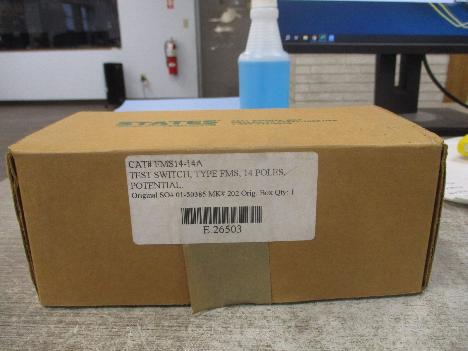 States Products Test Switch FMS14-14A *No Terminal Screws* New Surplus