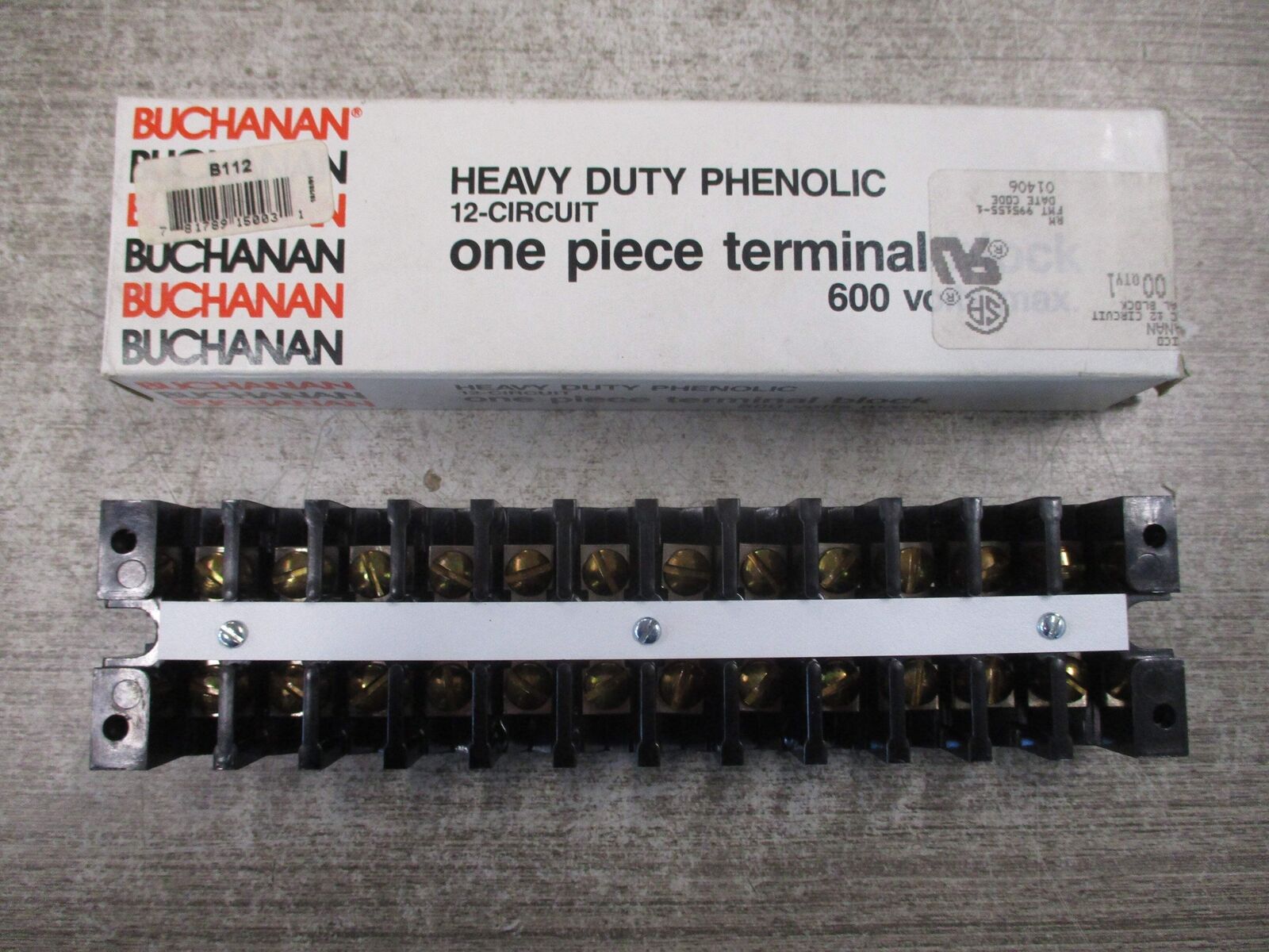 Buchanan Terminal Block B112 New Surplus