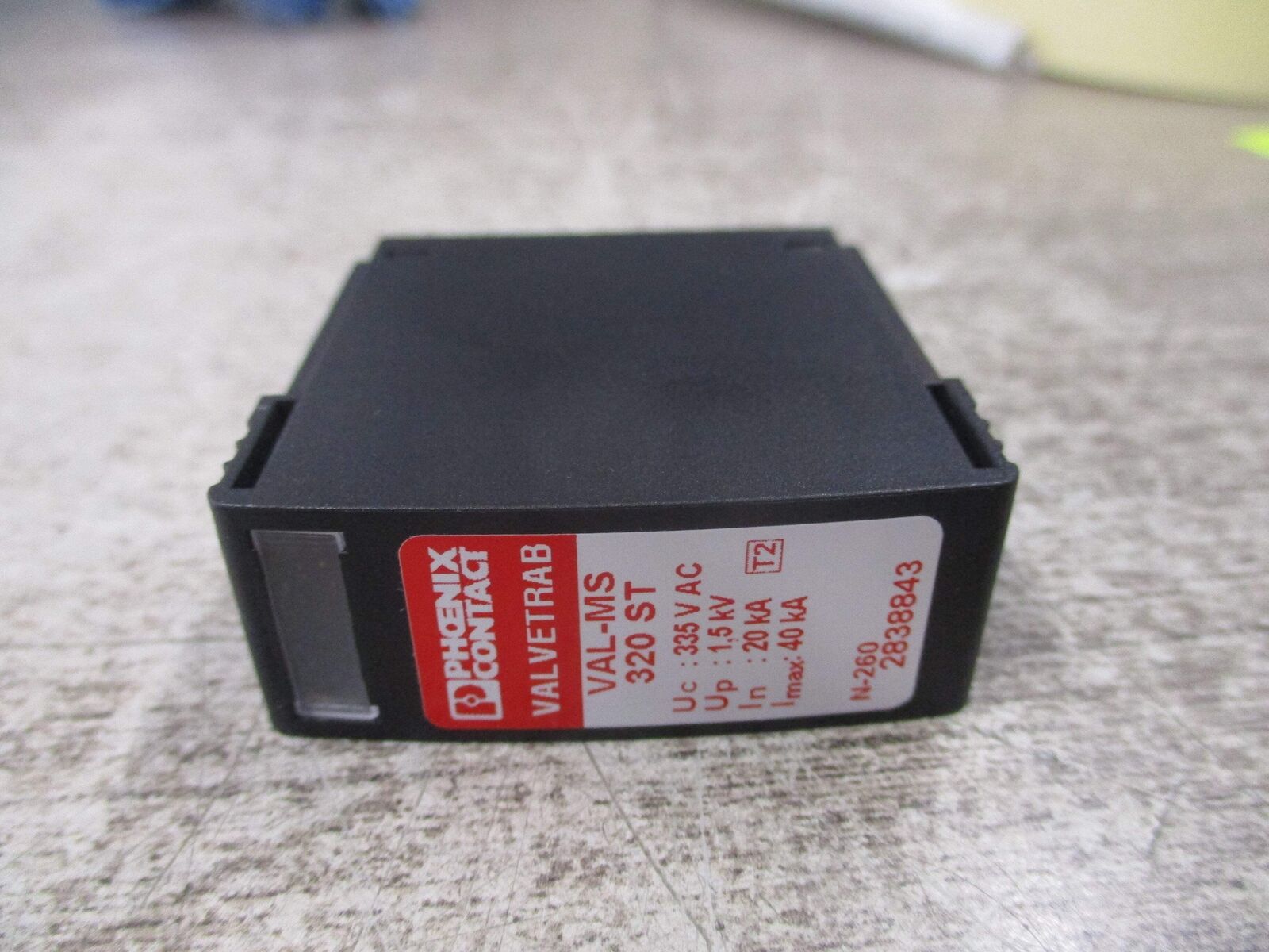 Phoenix Contact Valvetrab Surge Protection Plug VAL-MS 320 ST UC: 335VAC UP: 105