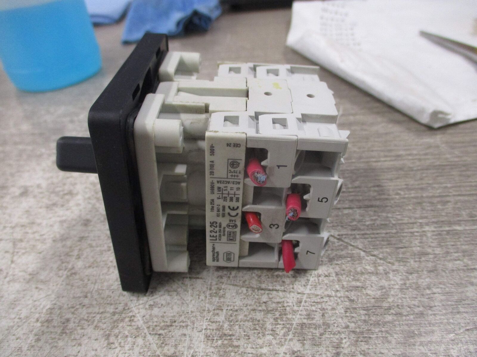 Sprecher + Schuh Rotary Cam Switch LE 2-25 Normal/Off/Test Used