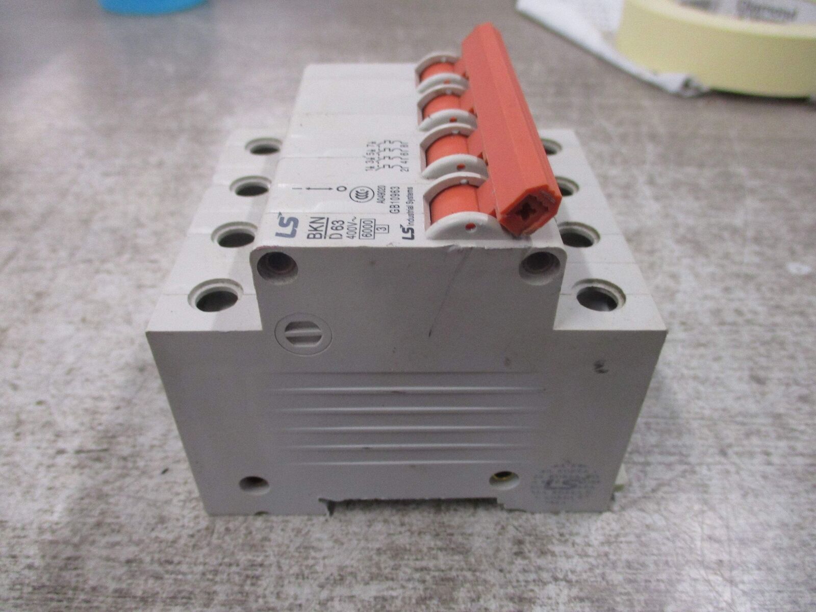 LS Industrial Systems Circuit Breaker BKN D 63 400V 63A 4P Used