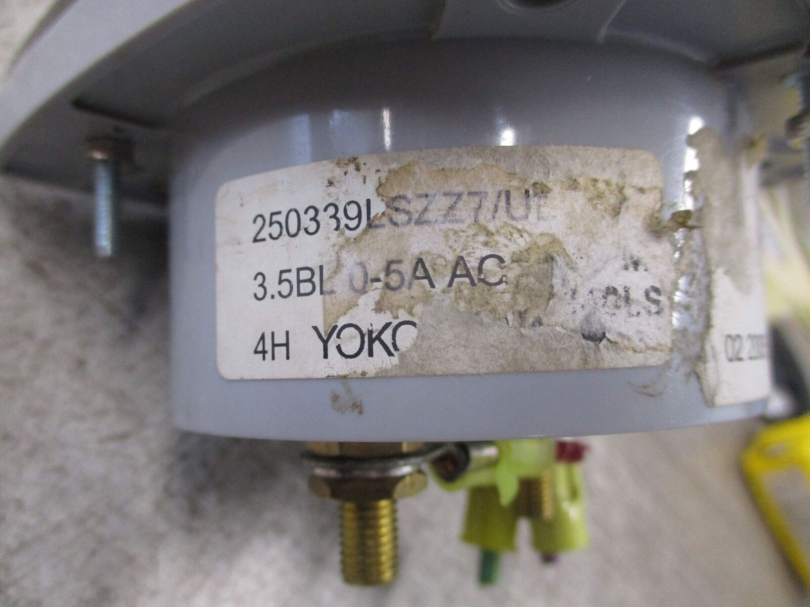 Yokogawa AC Ammeter 250339LSZZ7/UL Range: 0-200A Used