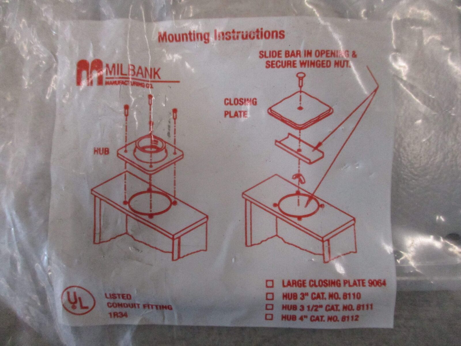 Milbank Meter Socket Hub 8110 3" New Surplus