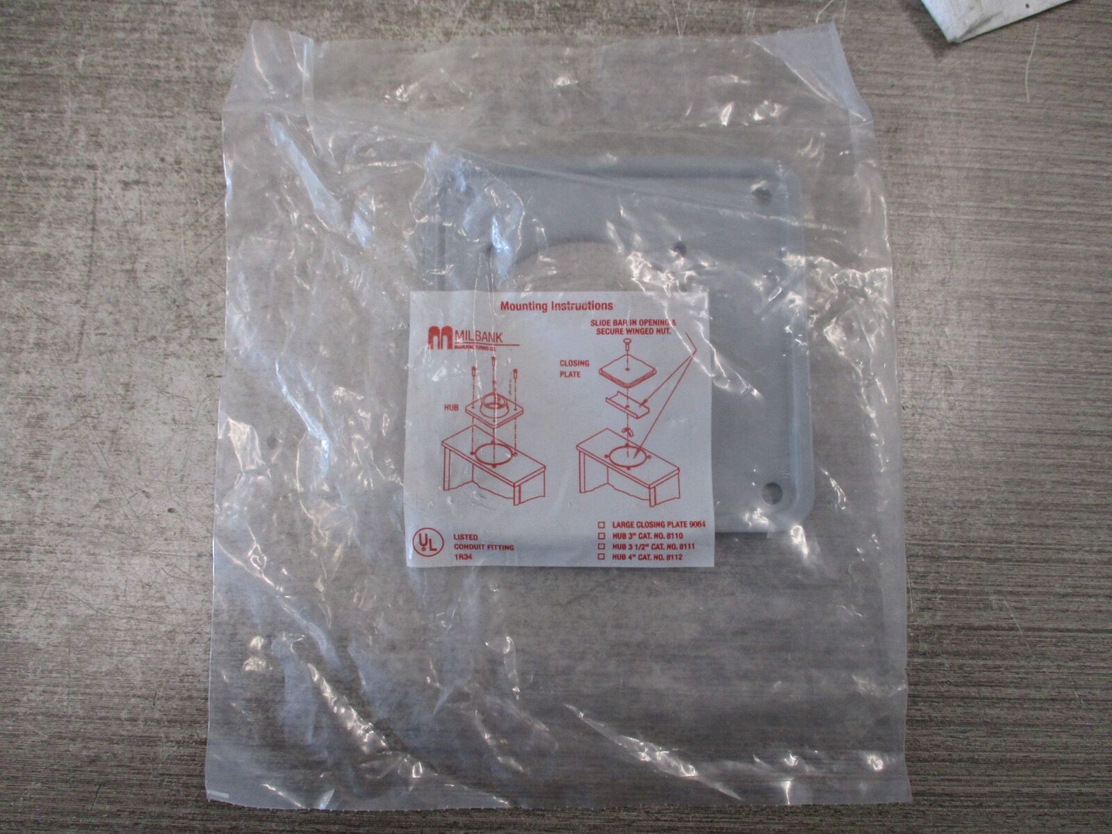 Milbank Meter Socket Hub 8110 3" New Surplus