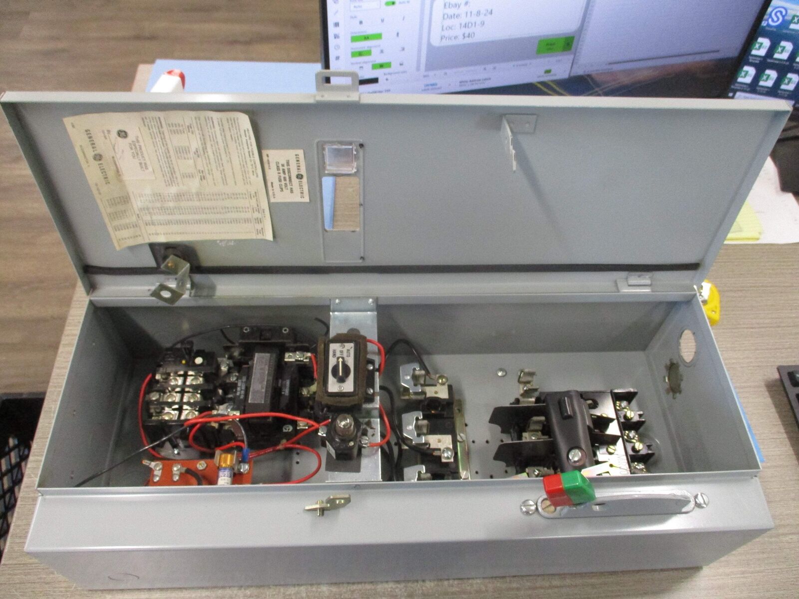 GE Fusible Size 1 Combination CR308C1042RAETDB 115-120V Coil 27A Used