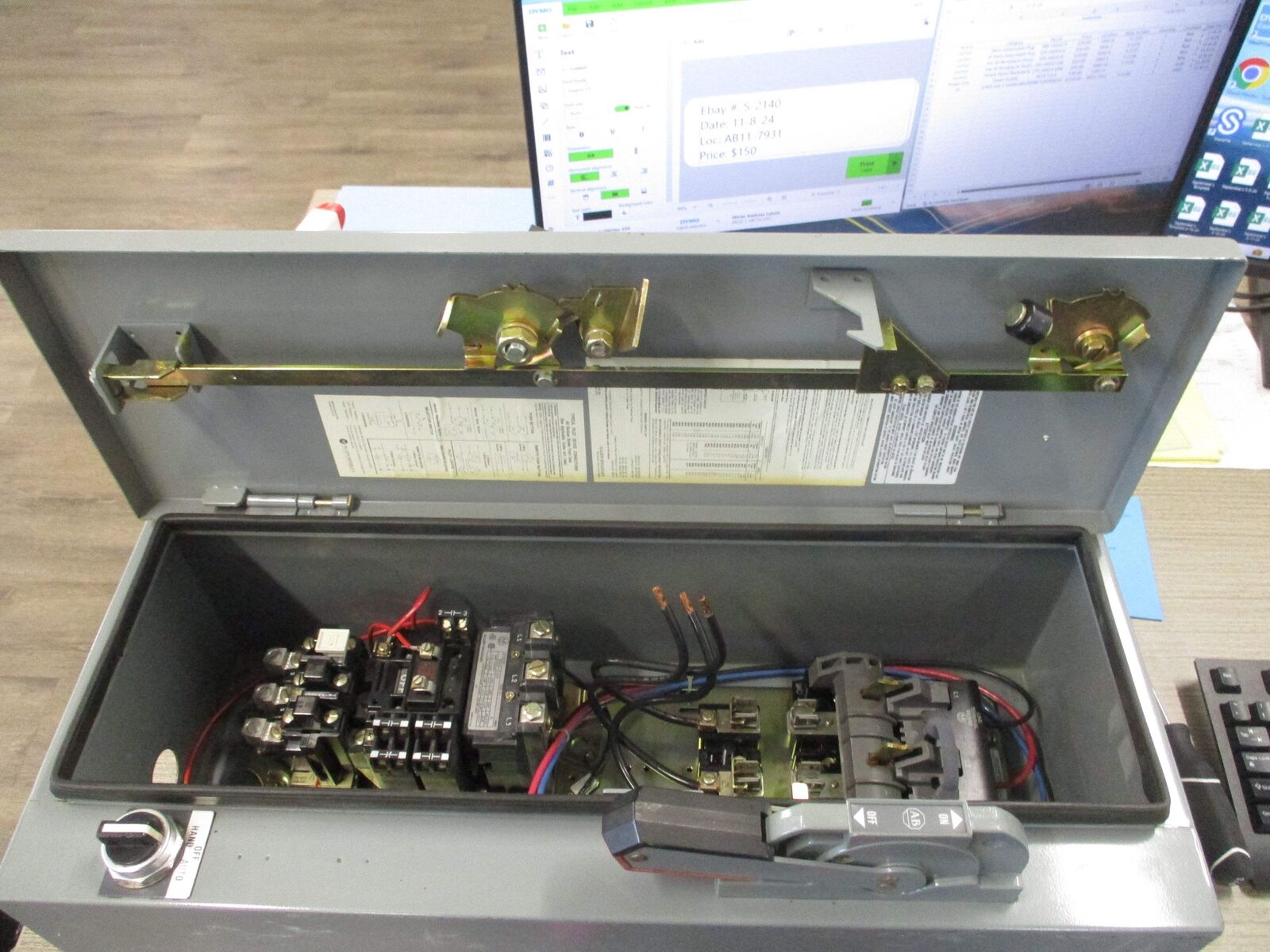 Allen-Bradley Fusible Size 2 Combination 509-COH 115-120V Coil 45A Nema 12 Enclo