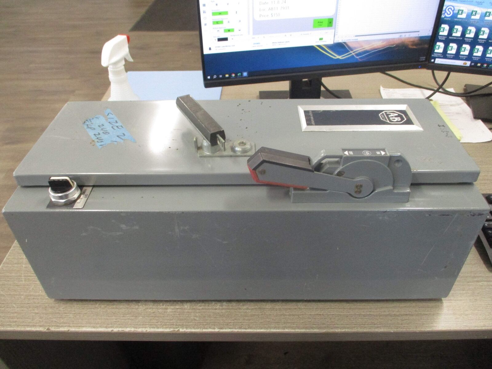 Allen-Bradley Fusible Size 2 Combination 509-COH 115-120V Coil 45A Nema 12 Enclo