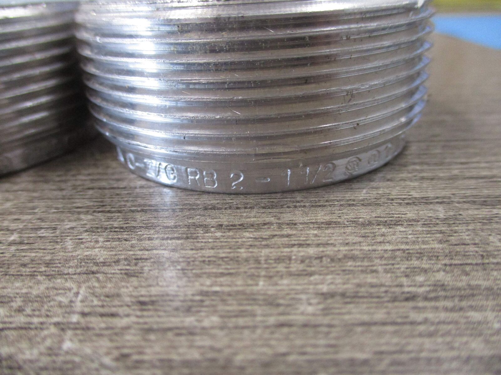 O-Z/Gedney Reducing Bushing RB 2-1 1/2 Size 2"X1 1/2" *Lot of 2* Used