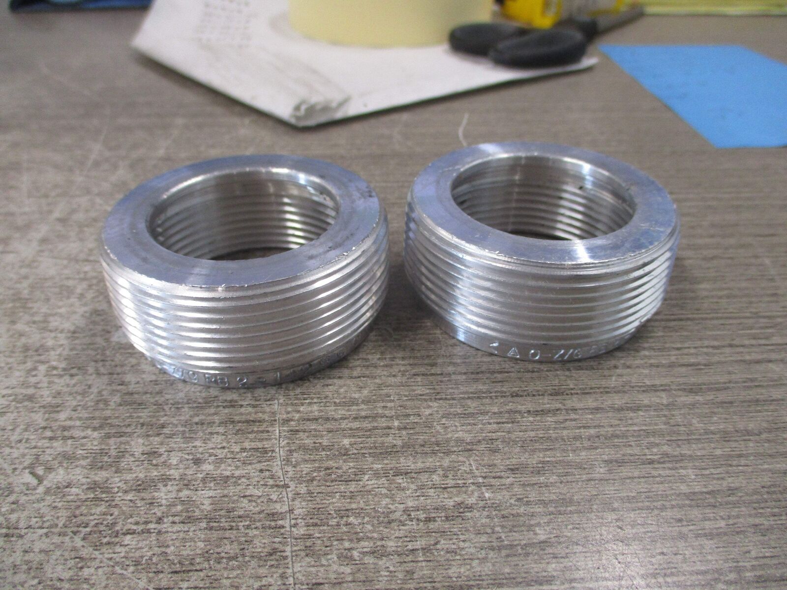 O-Z/Gedney Reducing Bushing RB 2-1 1/2 Size 2"X1 1/2" *Lot of 2* Used