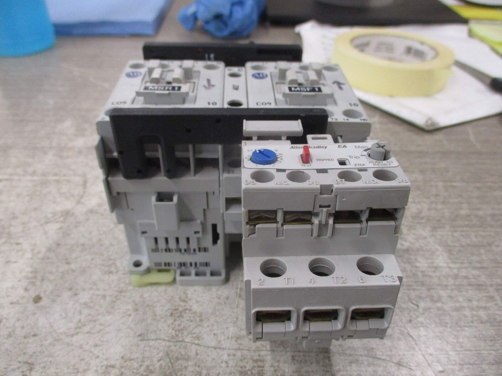 Allen-Bradley Reversing Starter 104-C09D22/193-EA1FB 120V Coil Trip: 3.7-12A Use