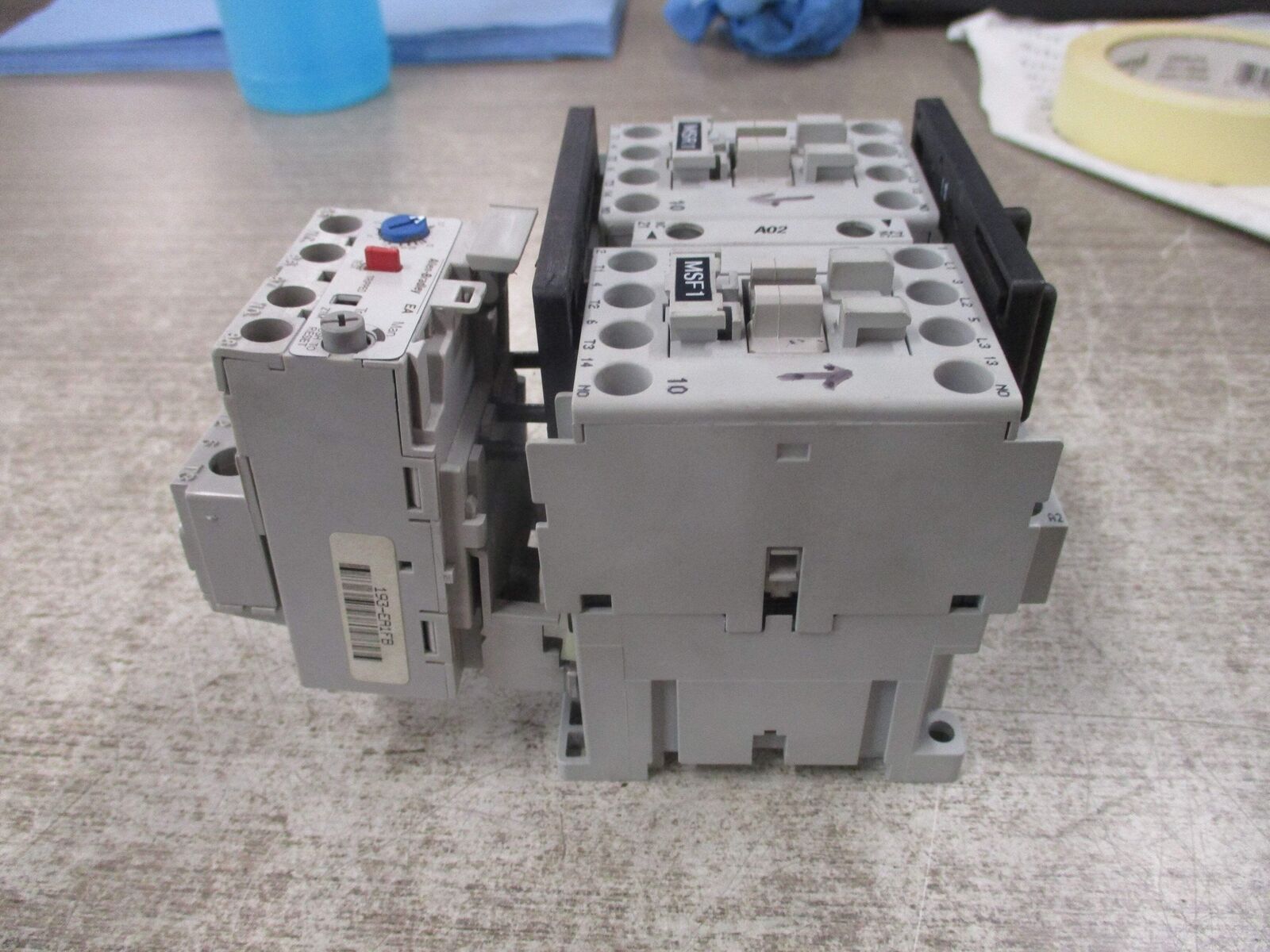 Allen-Bradley Reversing Starter 104-C09D22/193-EA1FB 120V Coil Trip: 3.7-12A Use