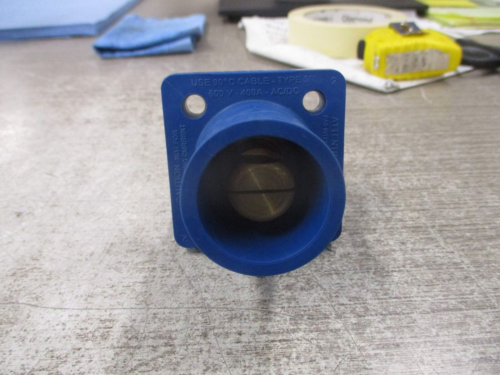 Leviton rhino-hide Cam Type Female Panel Receptacle 244-16R22-UB 400A 600V Used