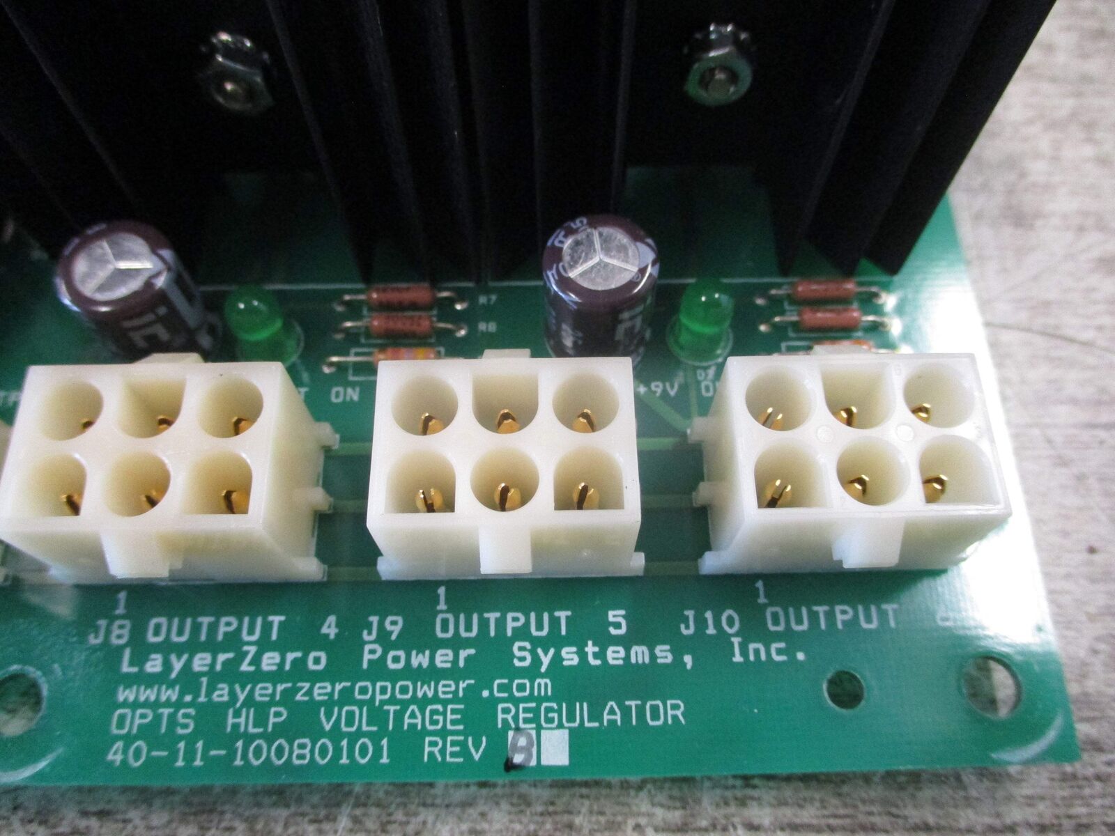 LayerZero OPTS HLP Voltage Regulator 40-11-10080101 Rev. B Used