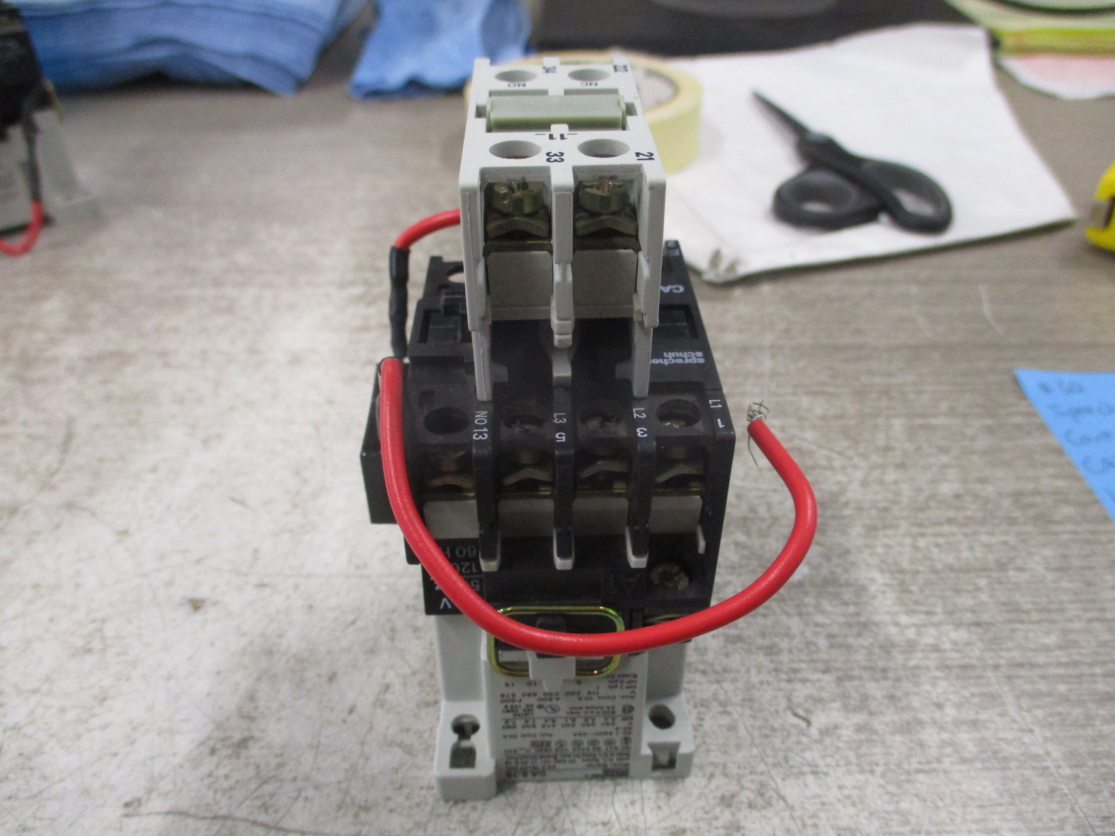 Sprecher + Schuh Contactor CA3-16-10 120V Coil (1) Aux Contact Block