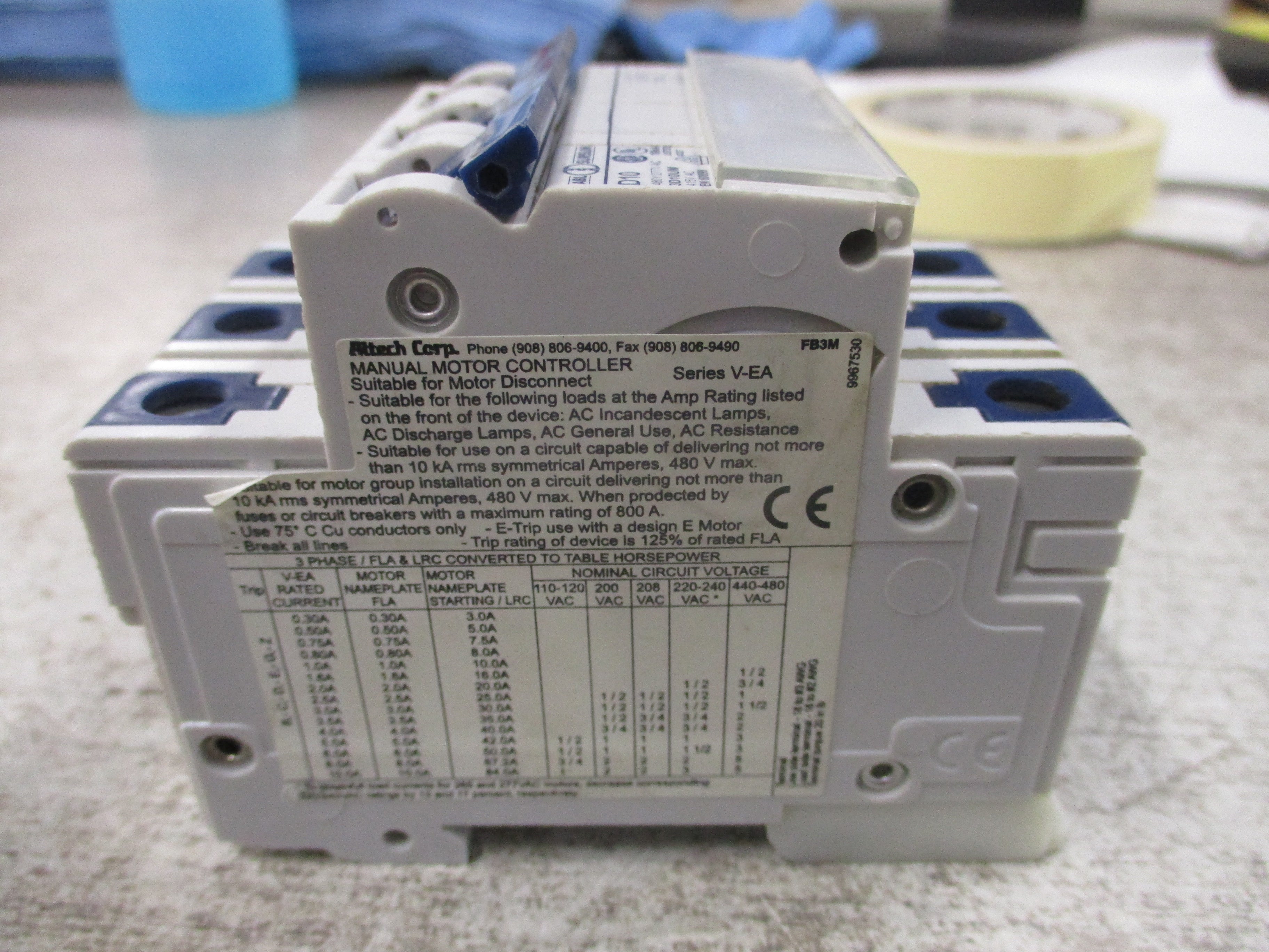 ABL Sursum Circuit Breaker 3D10UM 10A 480Y/277V 3P Used