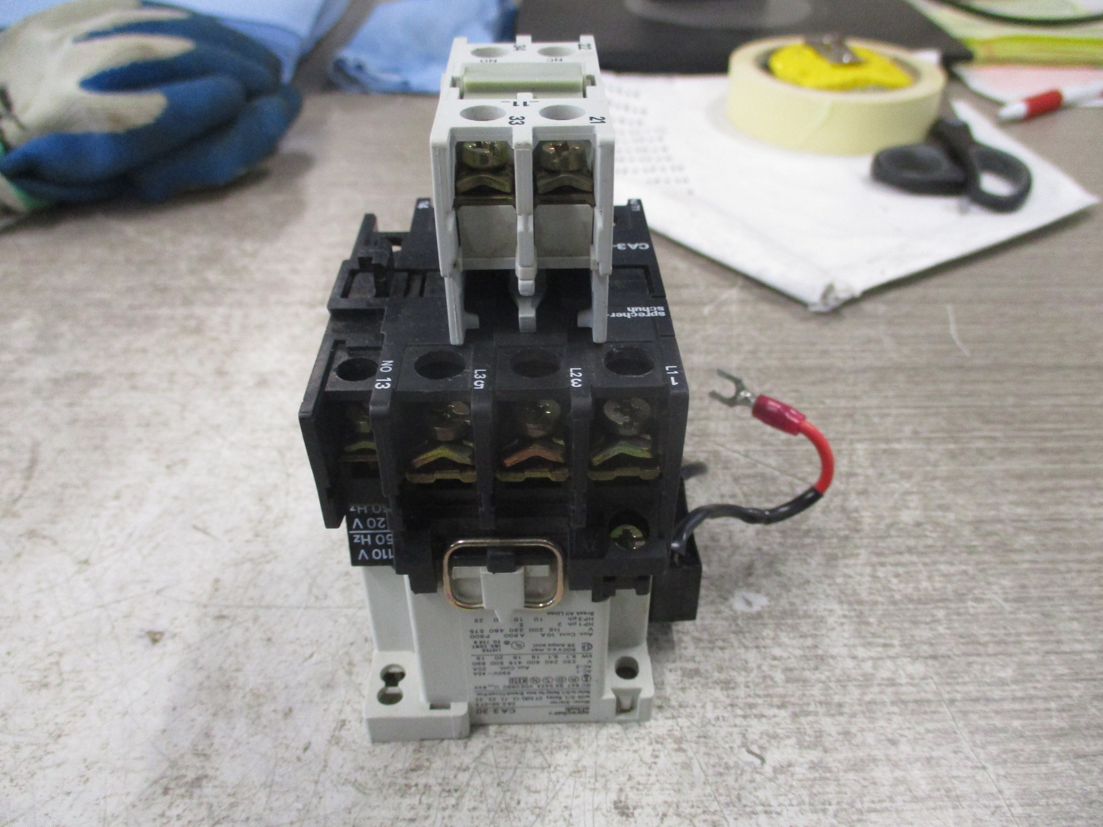 Sprecher + Schuh Contactor CA3-30-10 120V Coil (1) Aux Contact Block