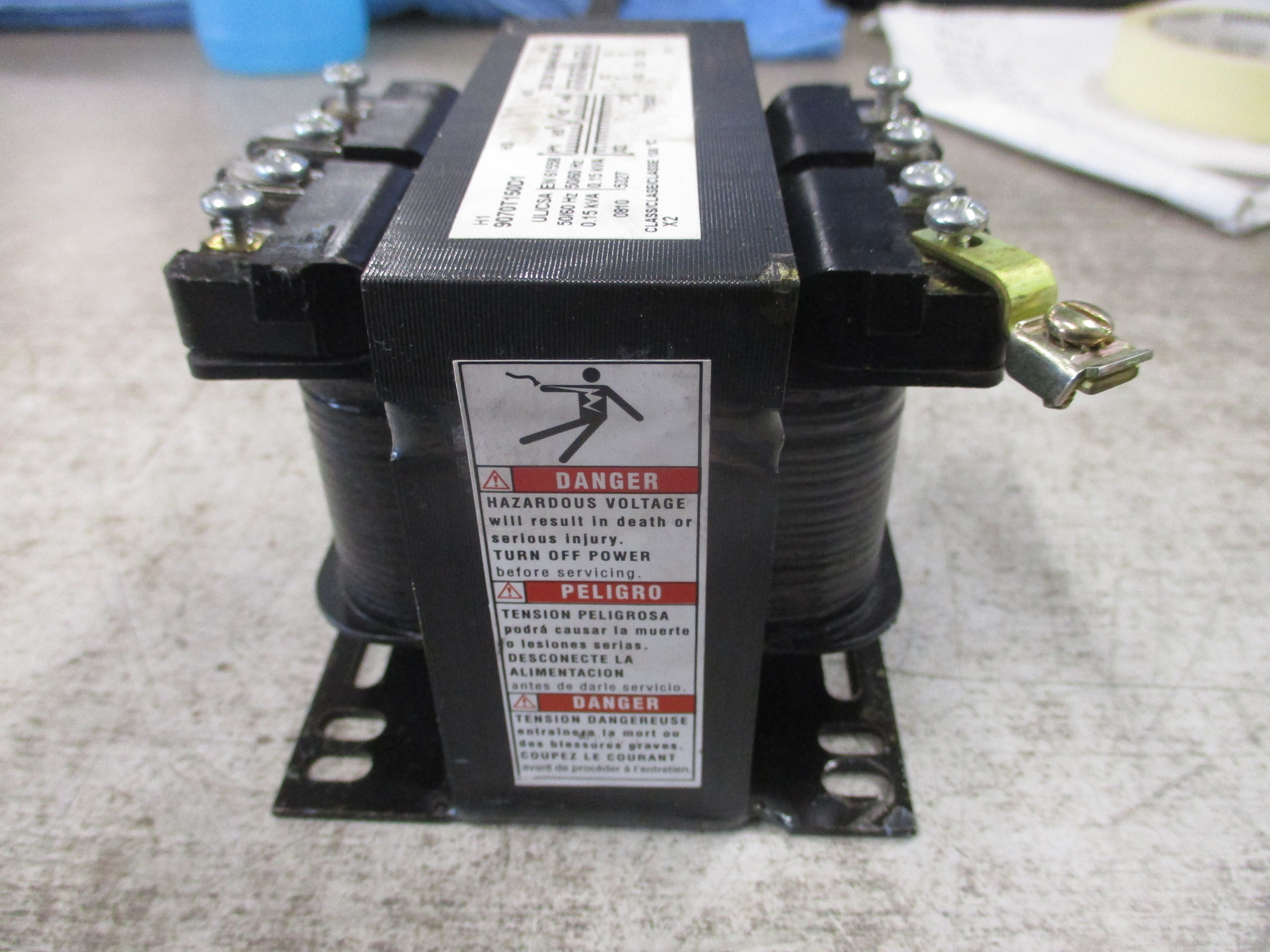 Square D Transformer 9070T150D1 0.15KVA Pri: 240/480V Sec: 120V 50/60Hz Used
