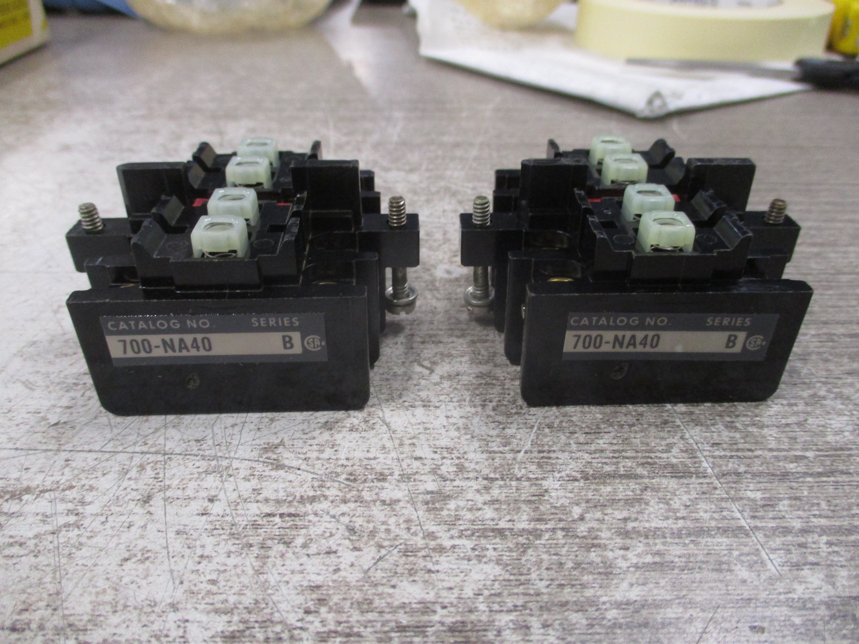 Allen-Bradley Front Deck Assembly 700-NA40 Ser. B 4P *Lot of 2* New Surplus