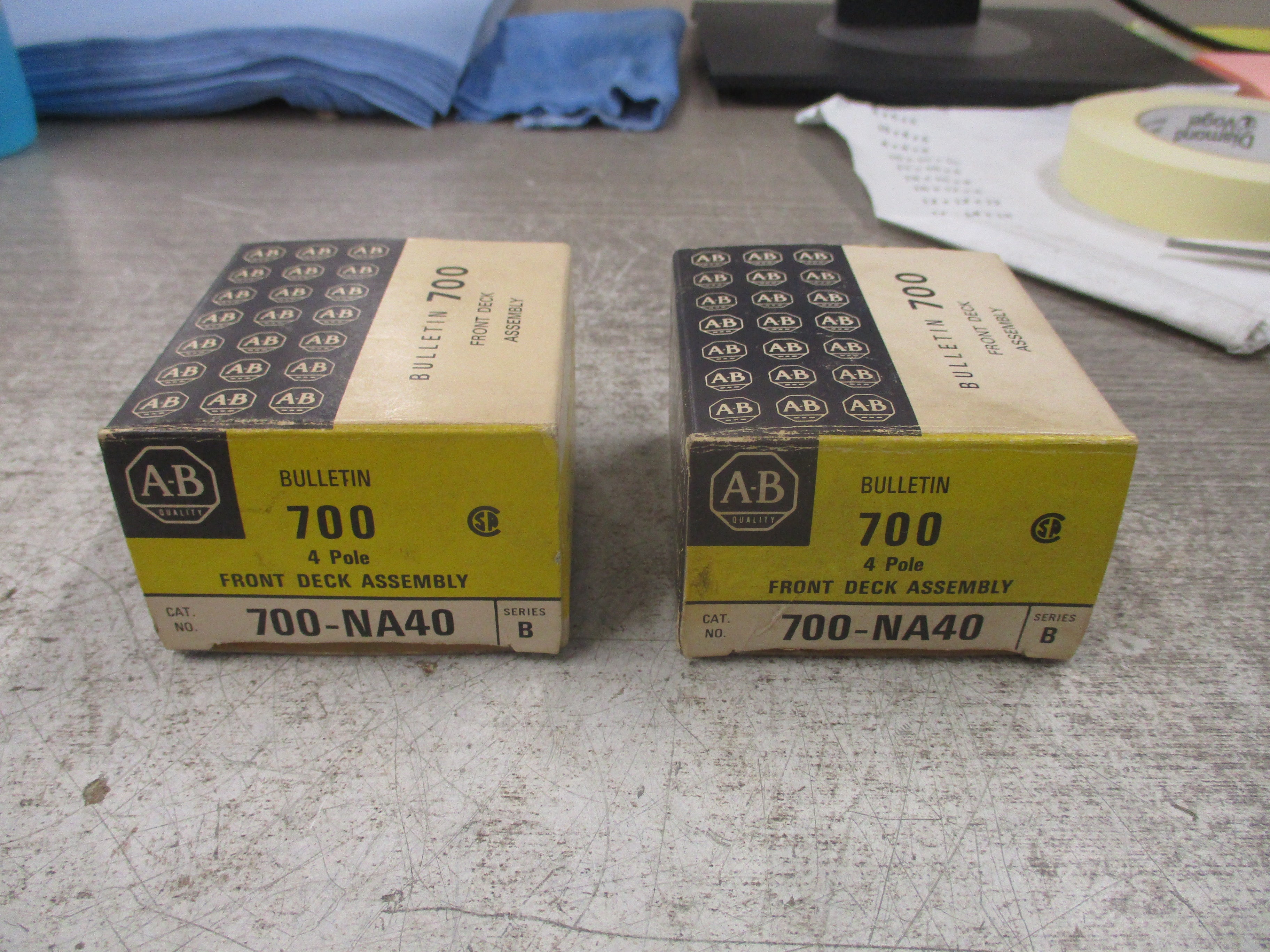 Allen-Bradley Front Deck Assembly 700-NA40 Ser. B 4P *Lot of 2* New Surplus