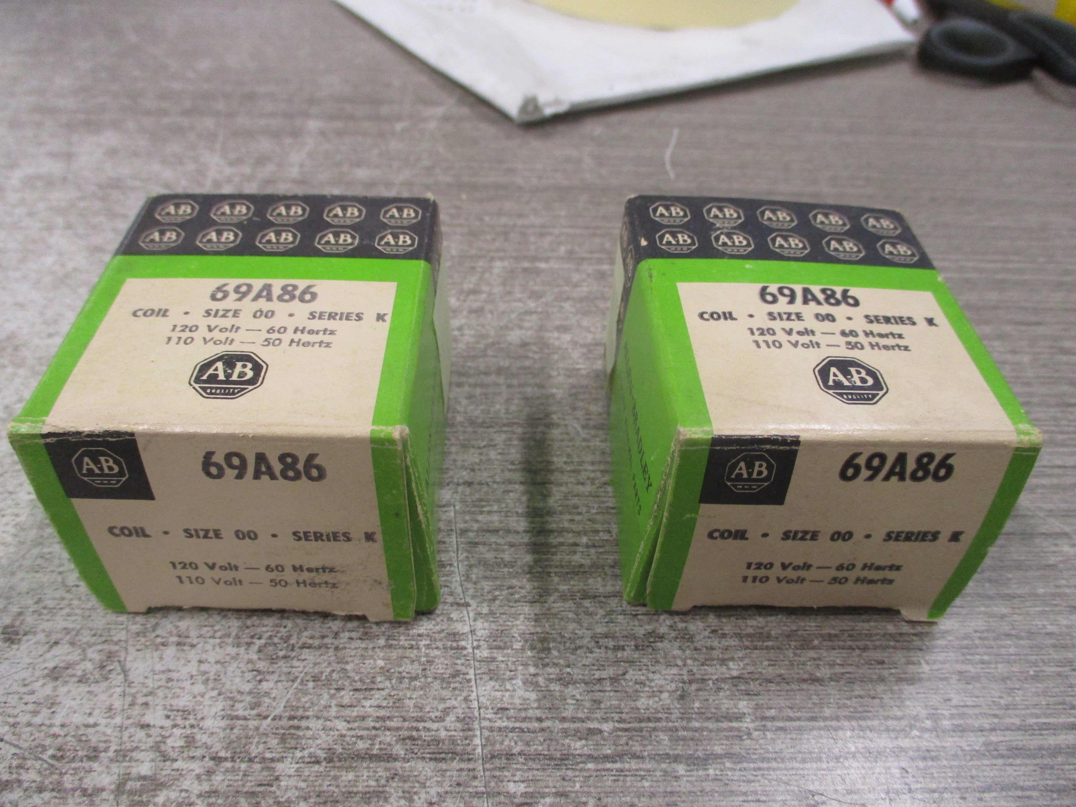 Allen-Bradley Magnetic Coil Ser. K 110/120V 50/60Hz Size 00 *Lot of 2*